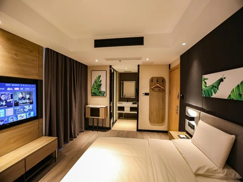 Bed in Thank Inn Plus Baotou Kundulun District University of Science and Technology