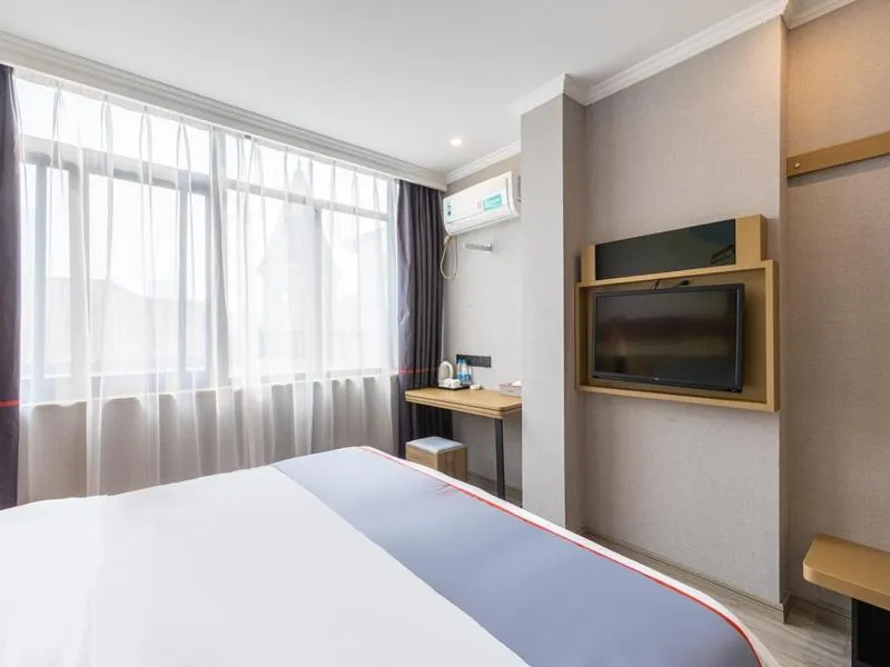 Bed in Junyi Hotel Hefei South High-Speed Railway Station