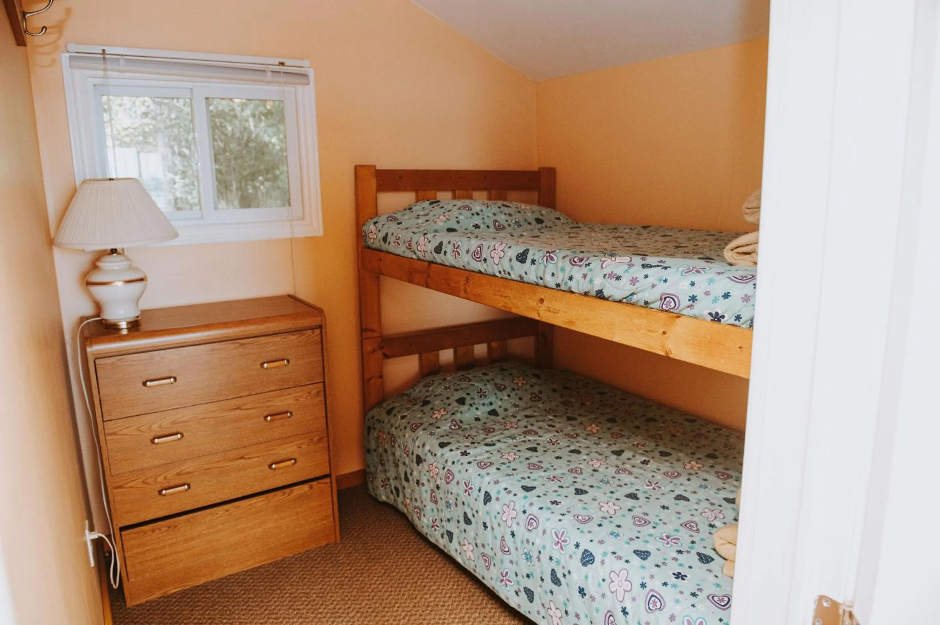 Bed in Lang Lake Resort