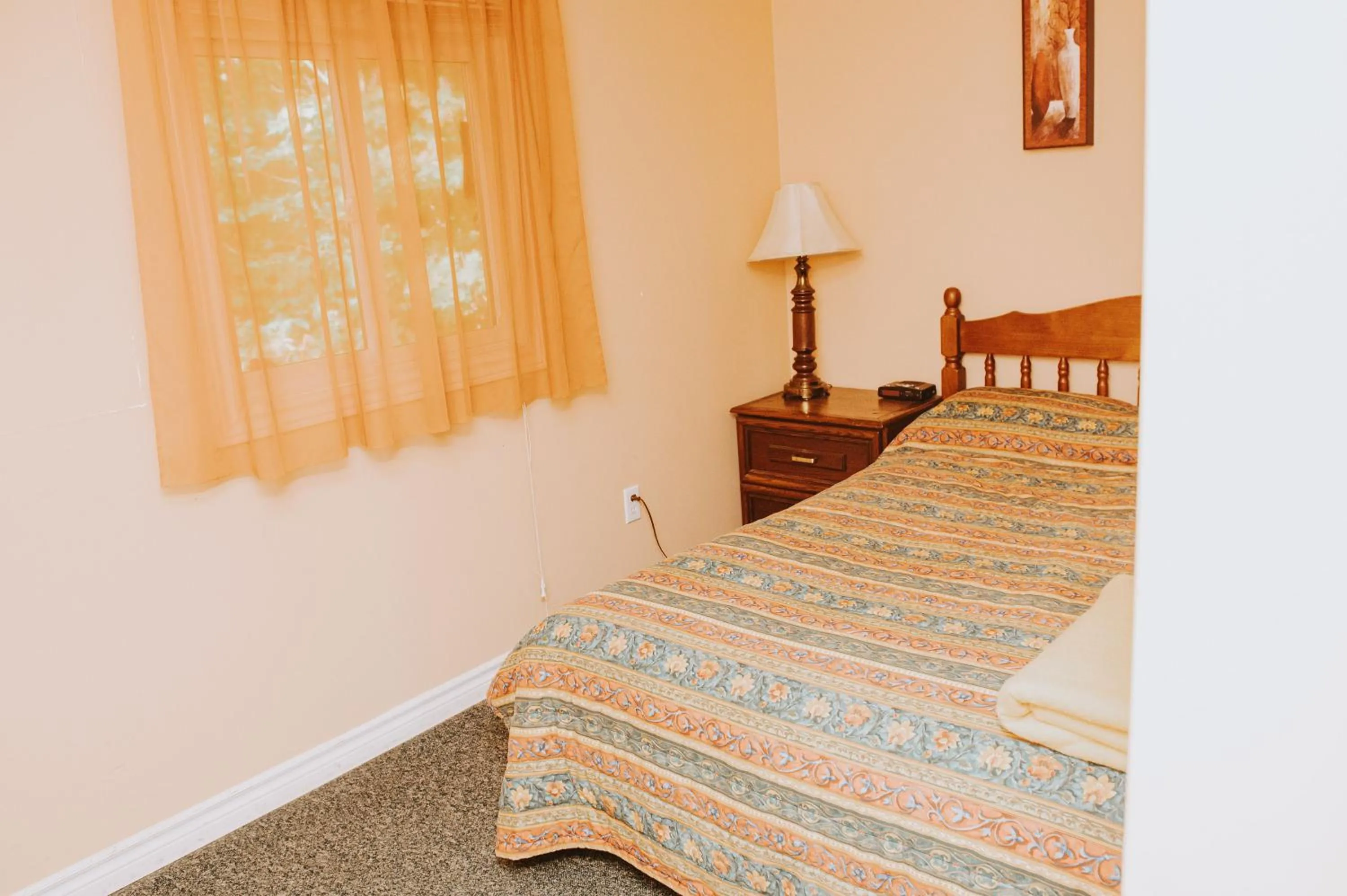 Bed in Lang Lake Resort