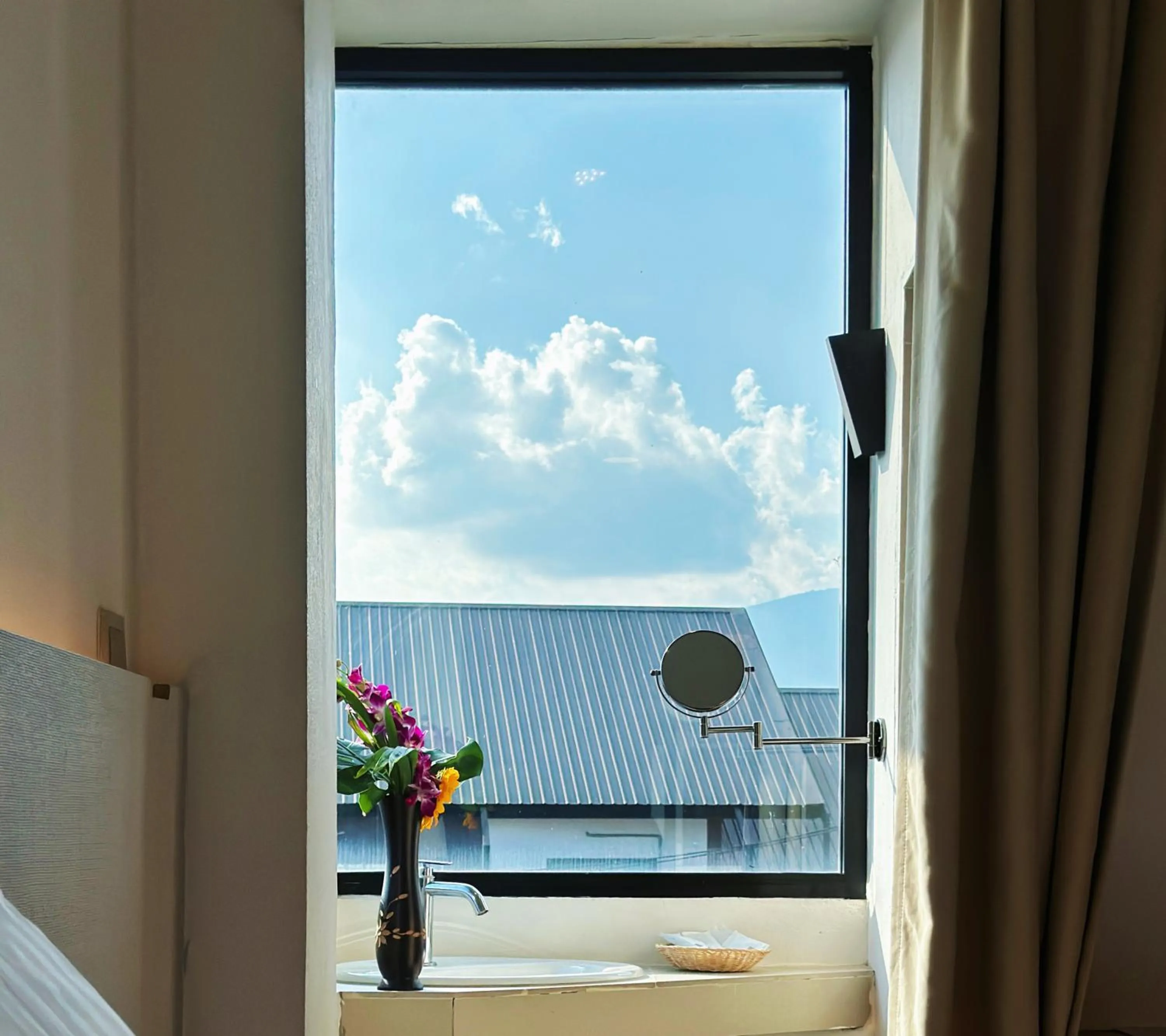 View (from property/room), Bed in Key酒店@古城中心店