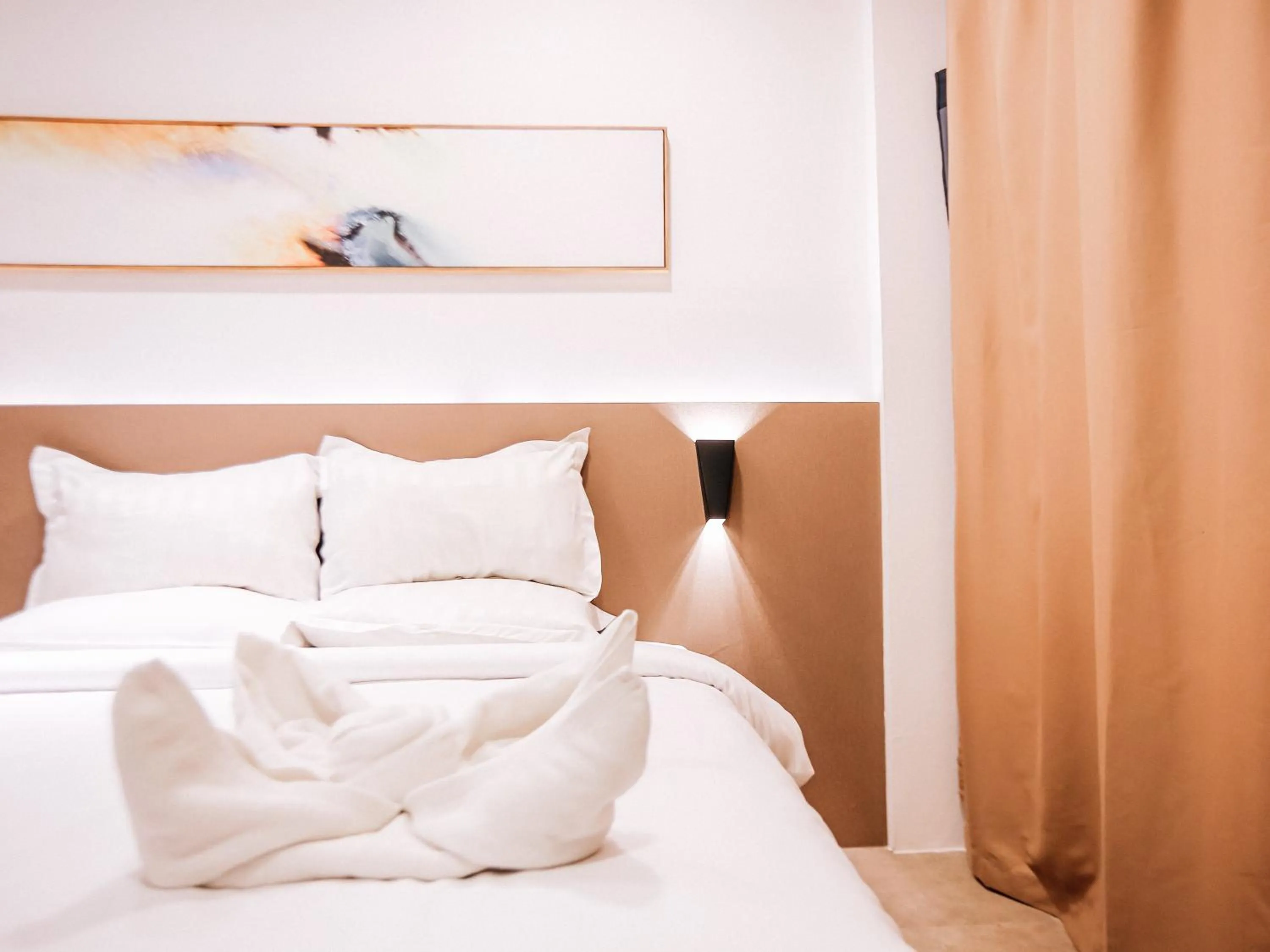 towels, Bed in Key酒店@古城中心店