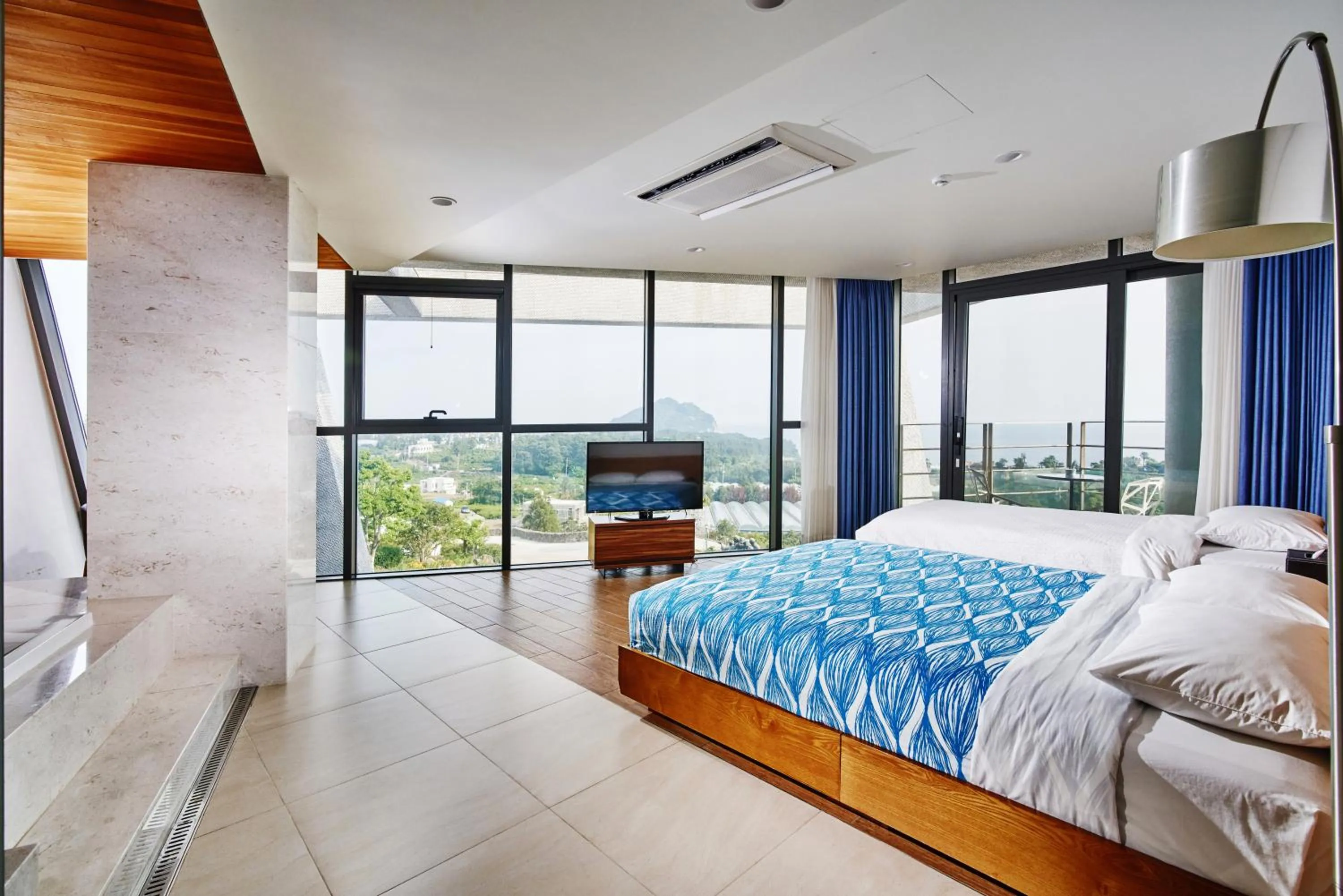 Sea view, Bed in Jeju Bom stay & Art Gallery