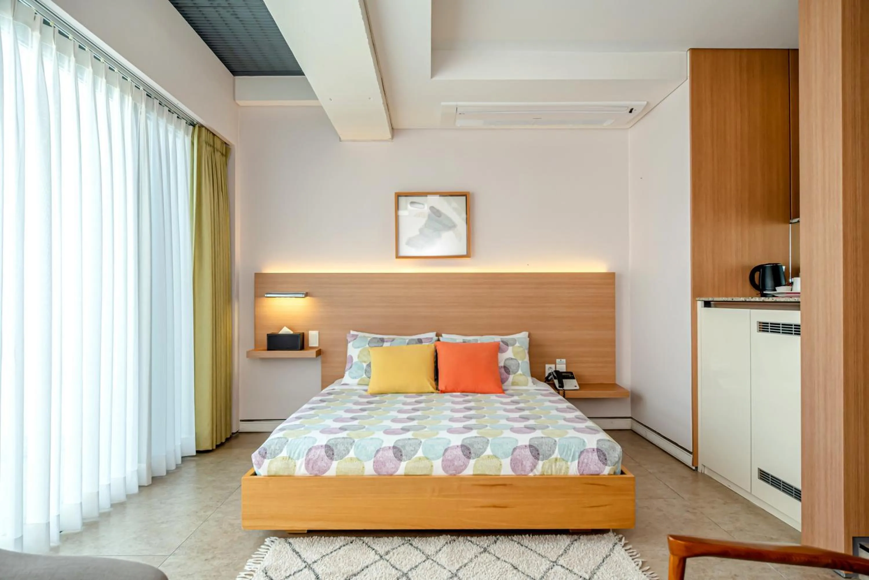 Bed in Jeju Bom stay & Art Gallery