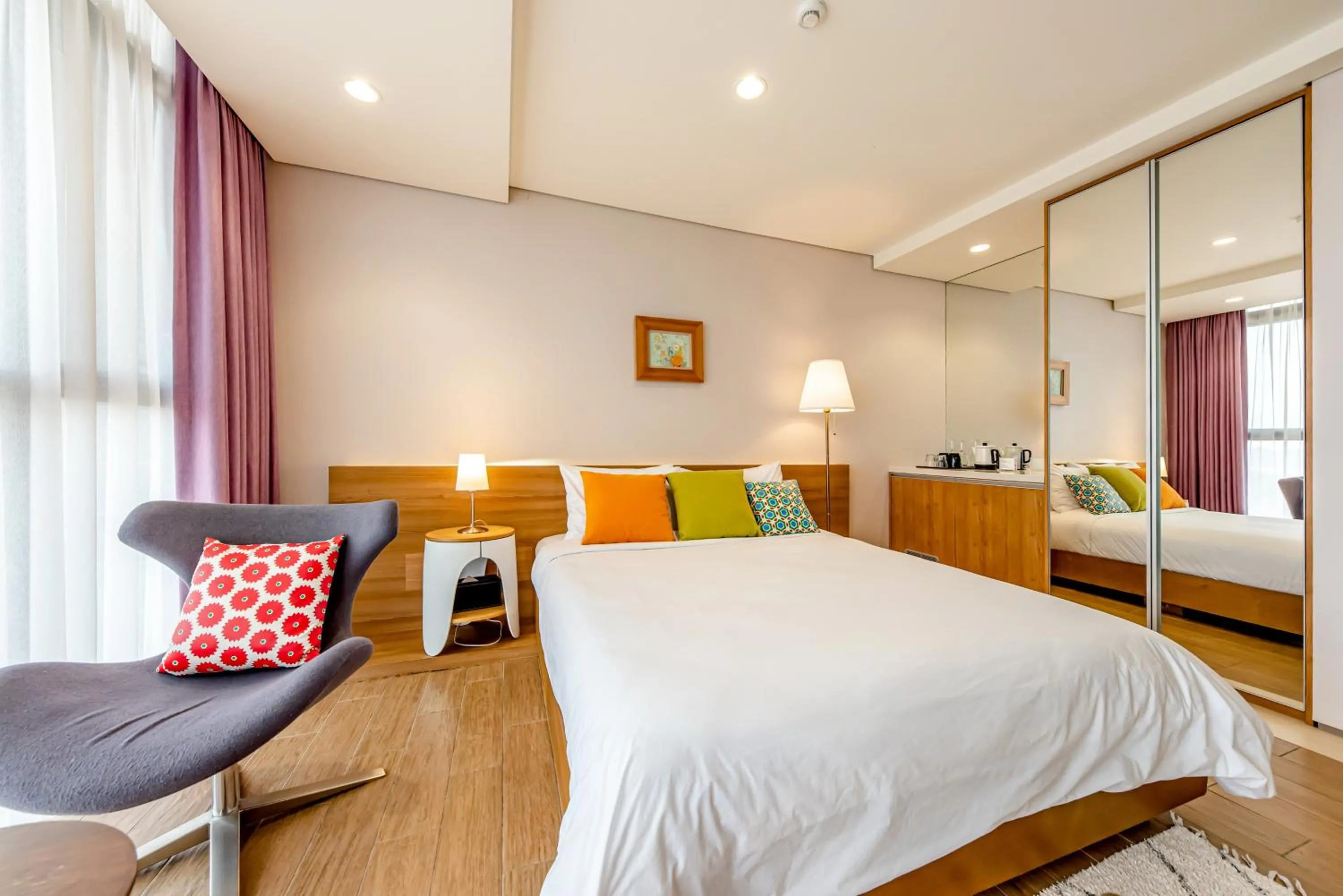 Bed in Jeju Bom stay & Art Gallery