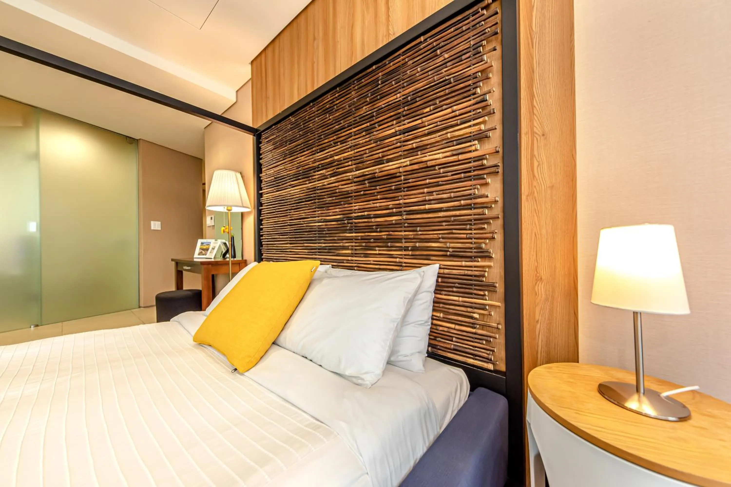 Bed in Jeju Bom stay & Art Gallery