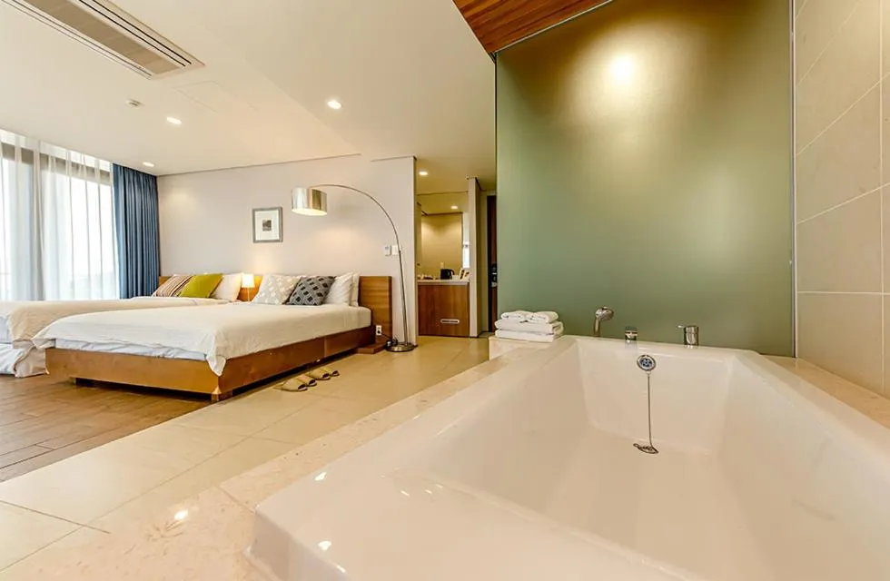 Bed in Jeju Bom stay & Art Gallery