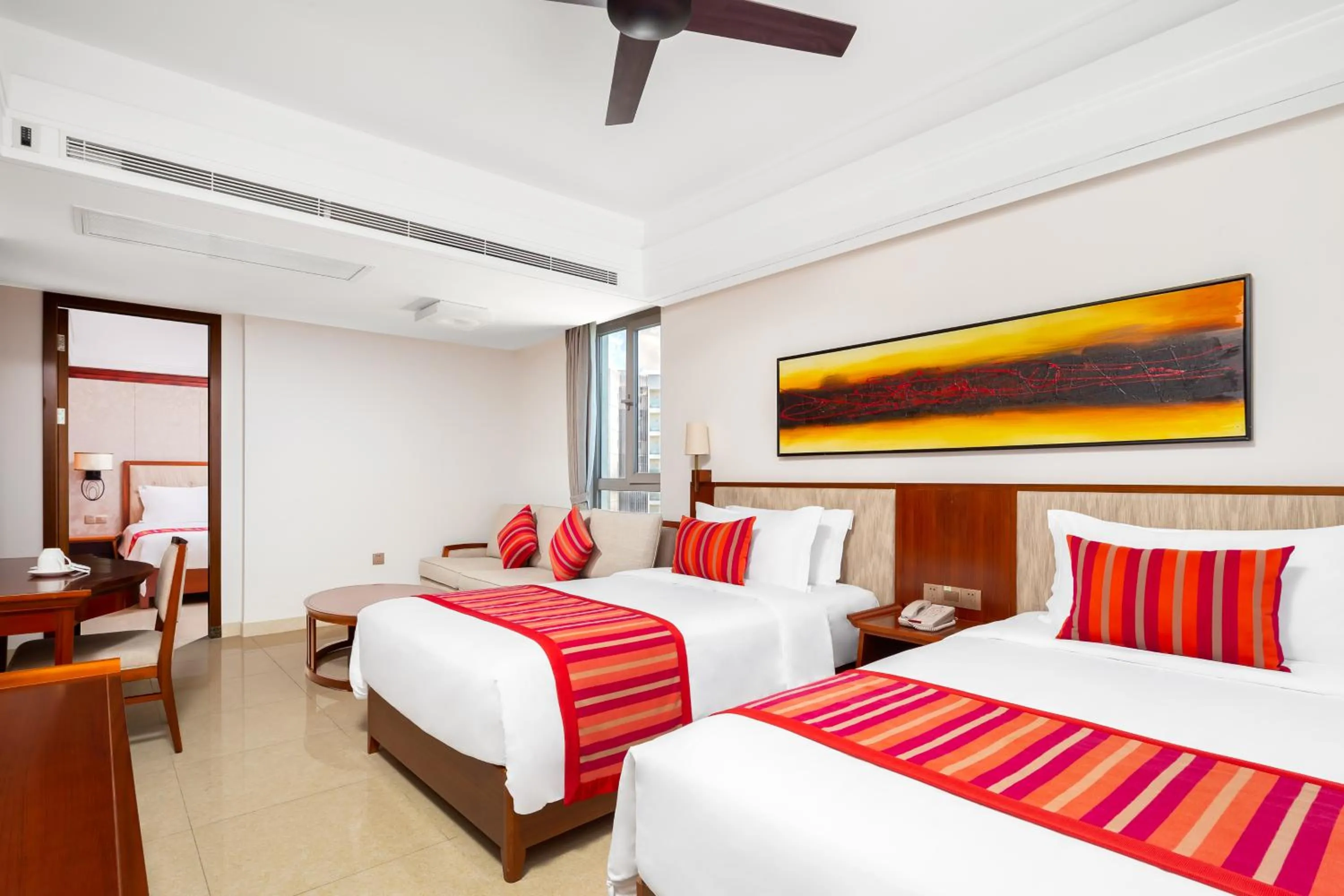 Decorative detail, Bed in Sanya Seacube Holiday Hotel