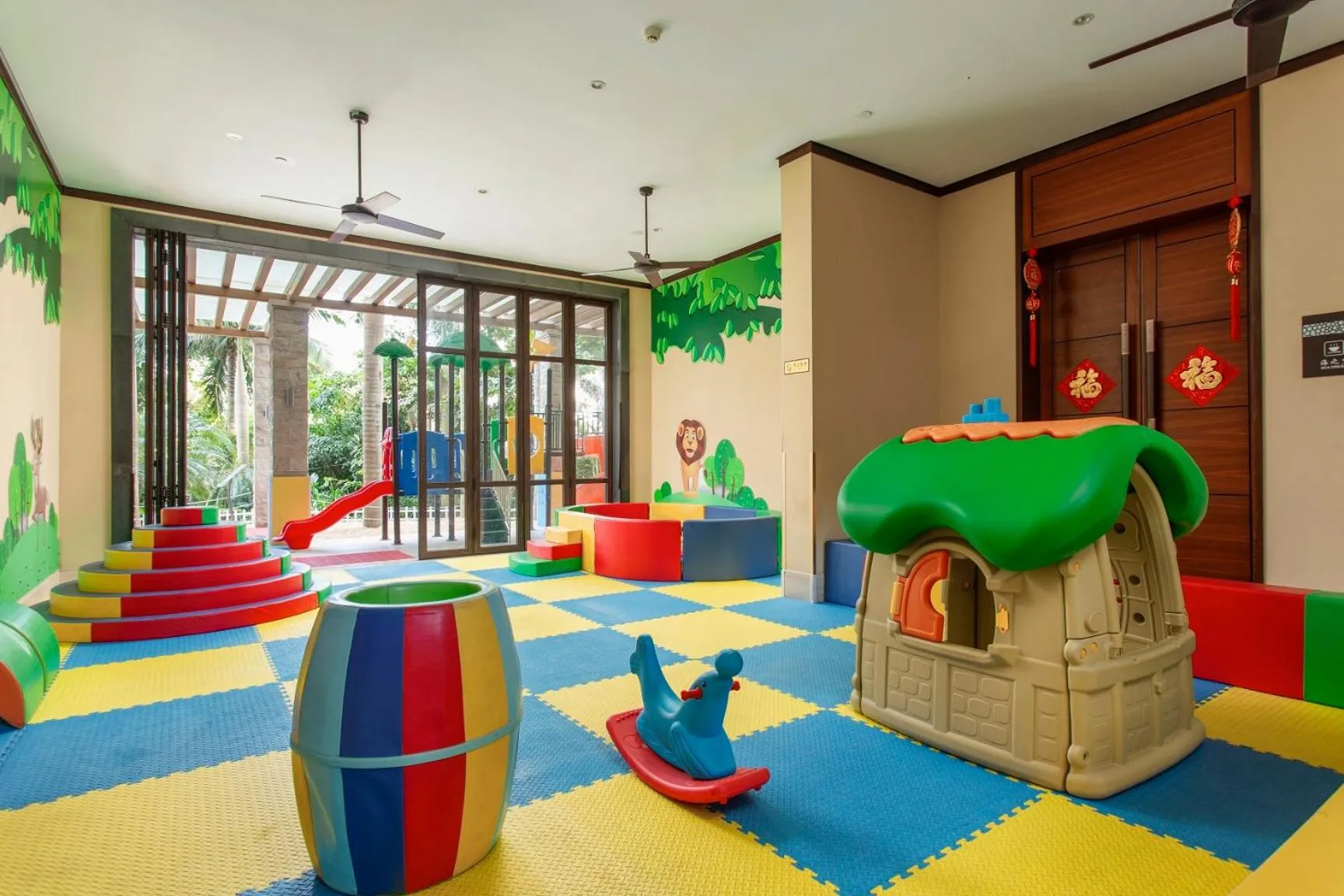 Children play ground in Sanya Seacube Holiday Hotel