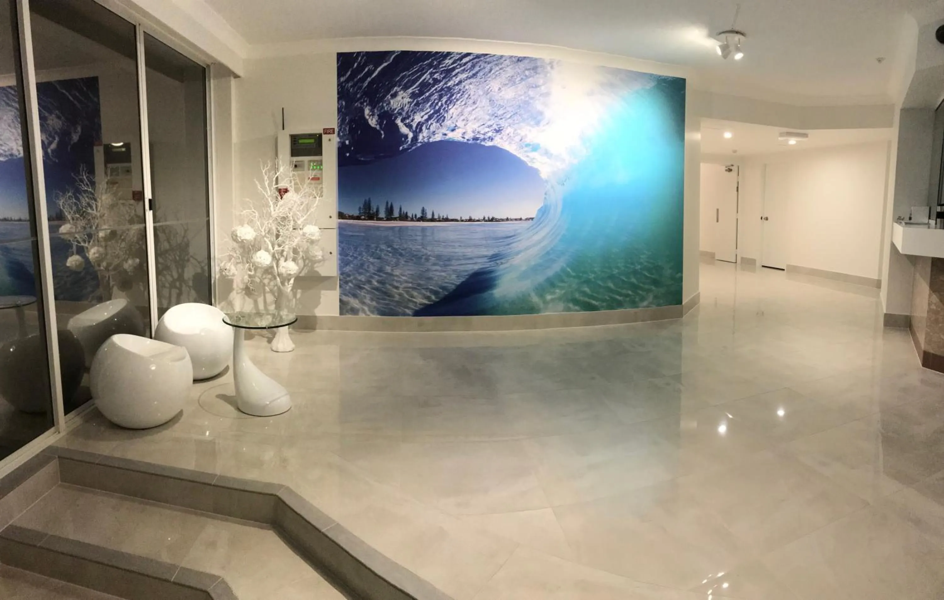 Lobby or reception in Meridian Tower Kirra Beach