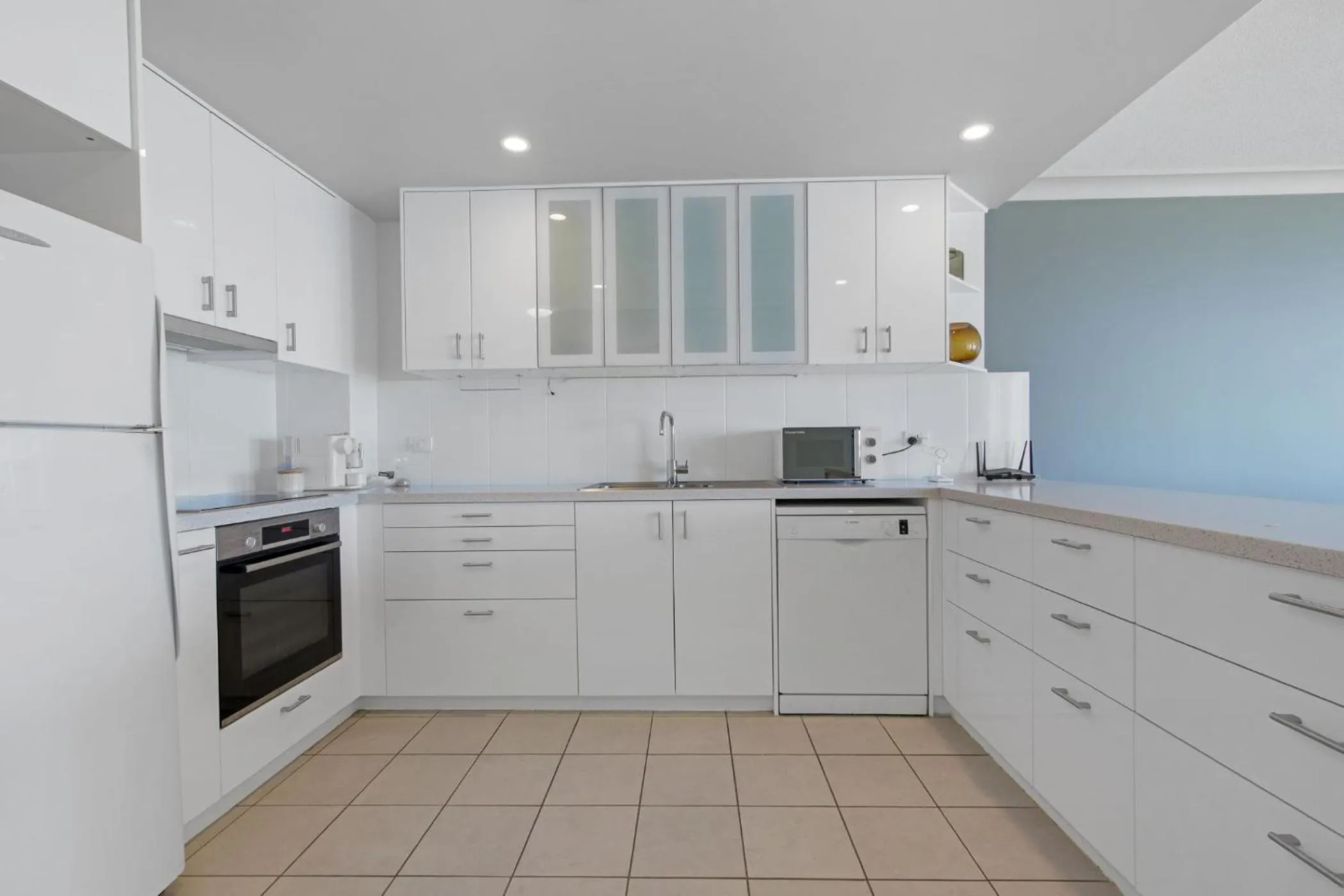 Kitchen or kitchenette in Meridian Tower Kirra Beach