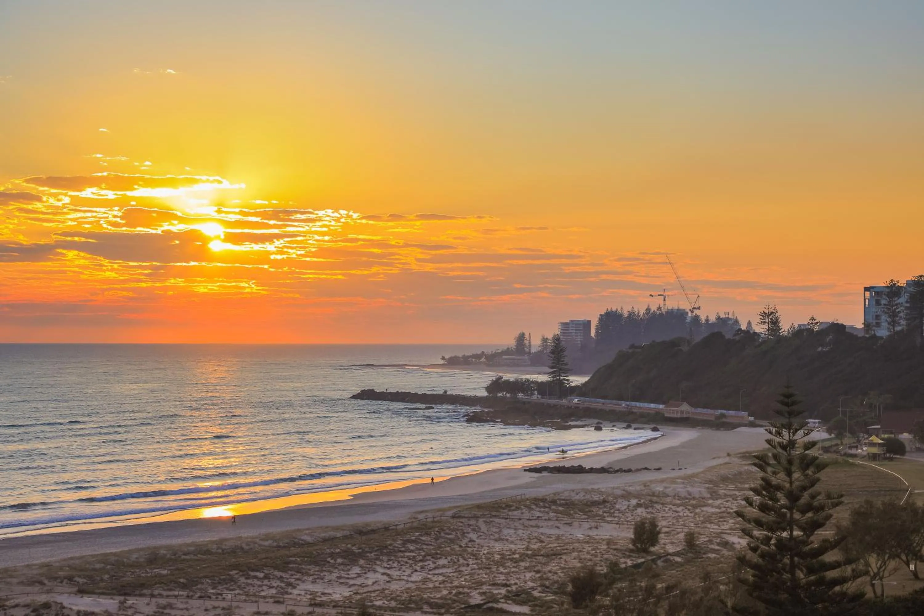 Beach in Meridian Tower Kirra Beach