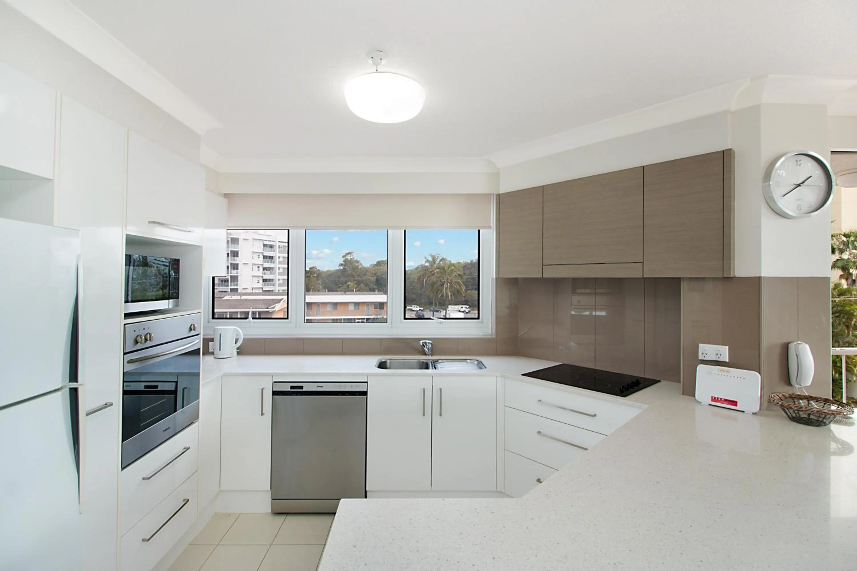 Kitchen or kitchenette in Meridian Tower Kirra Beach