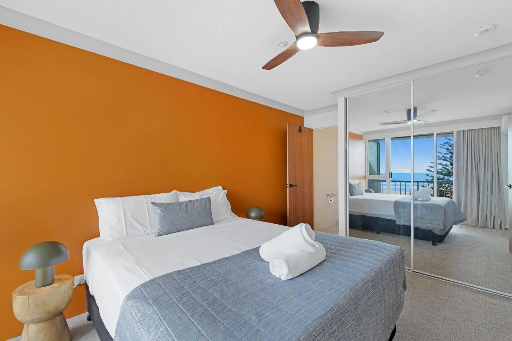 Bed in Meridian Tower Kirra Beach