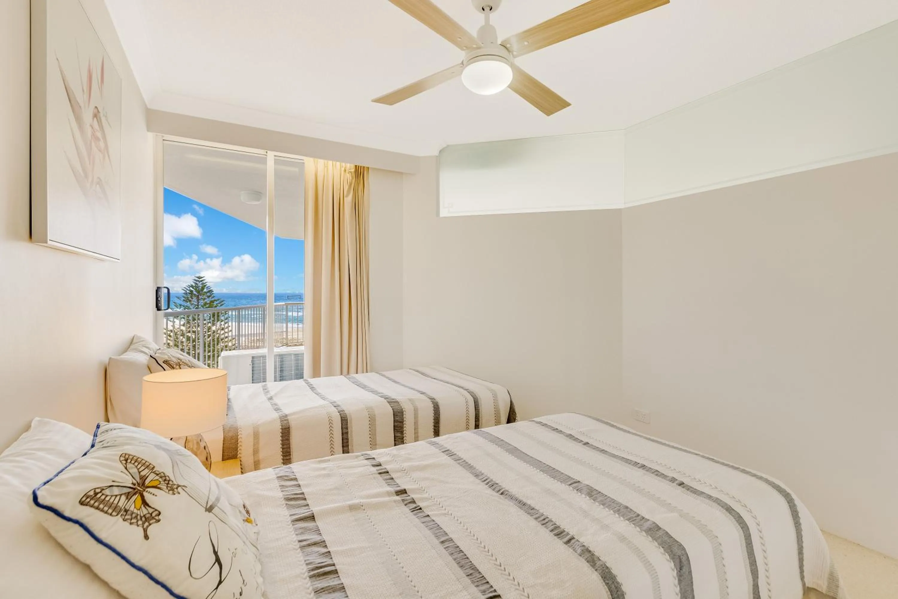 Bed in Meridian Tower Kirra Beach
