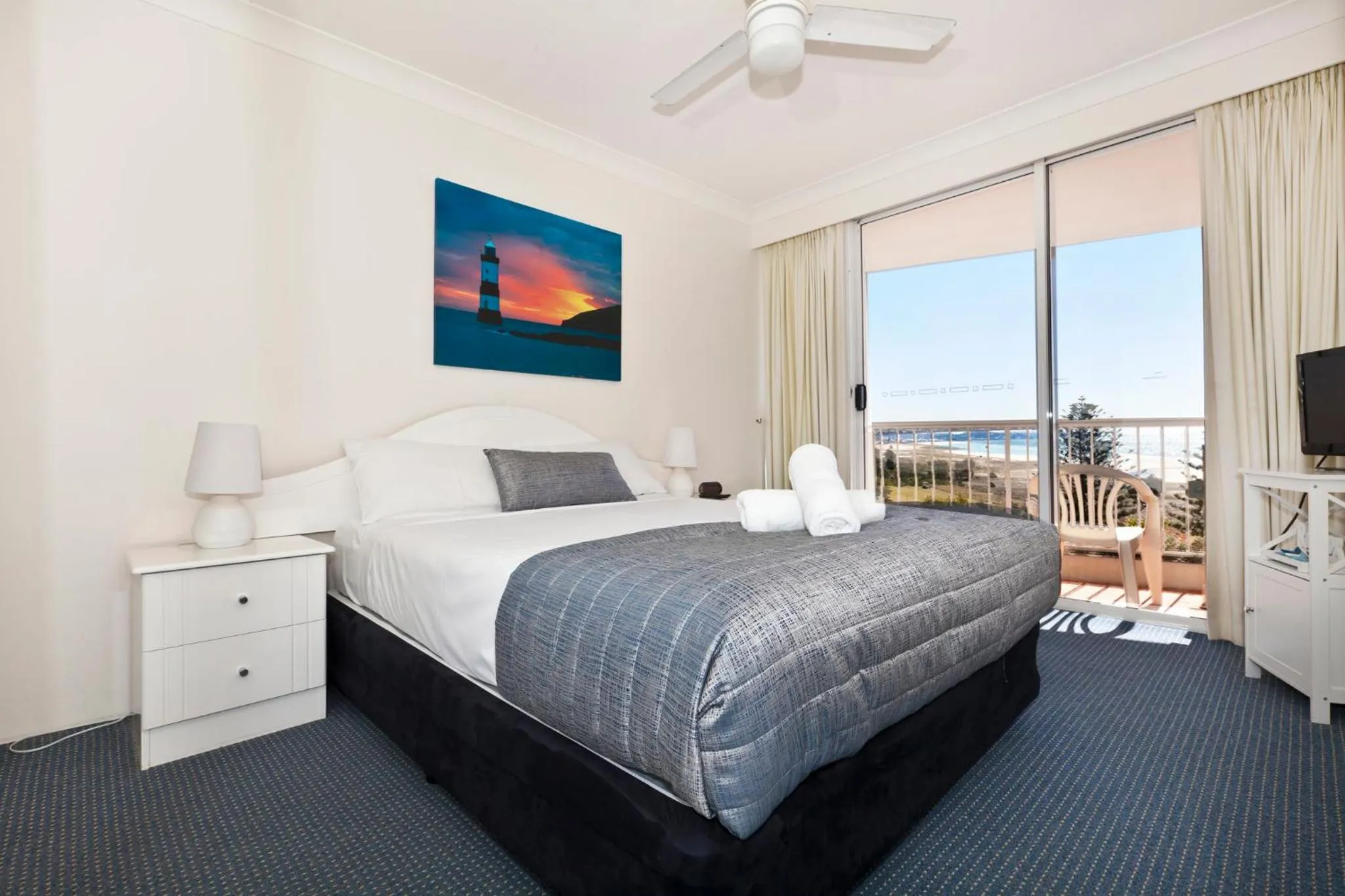 Bed in Meridian Tower Kirra Beach