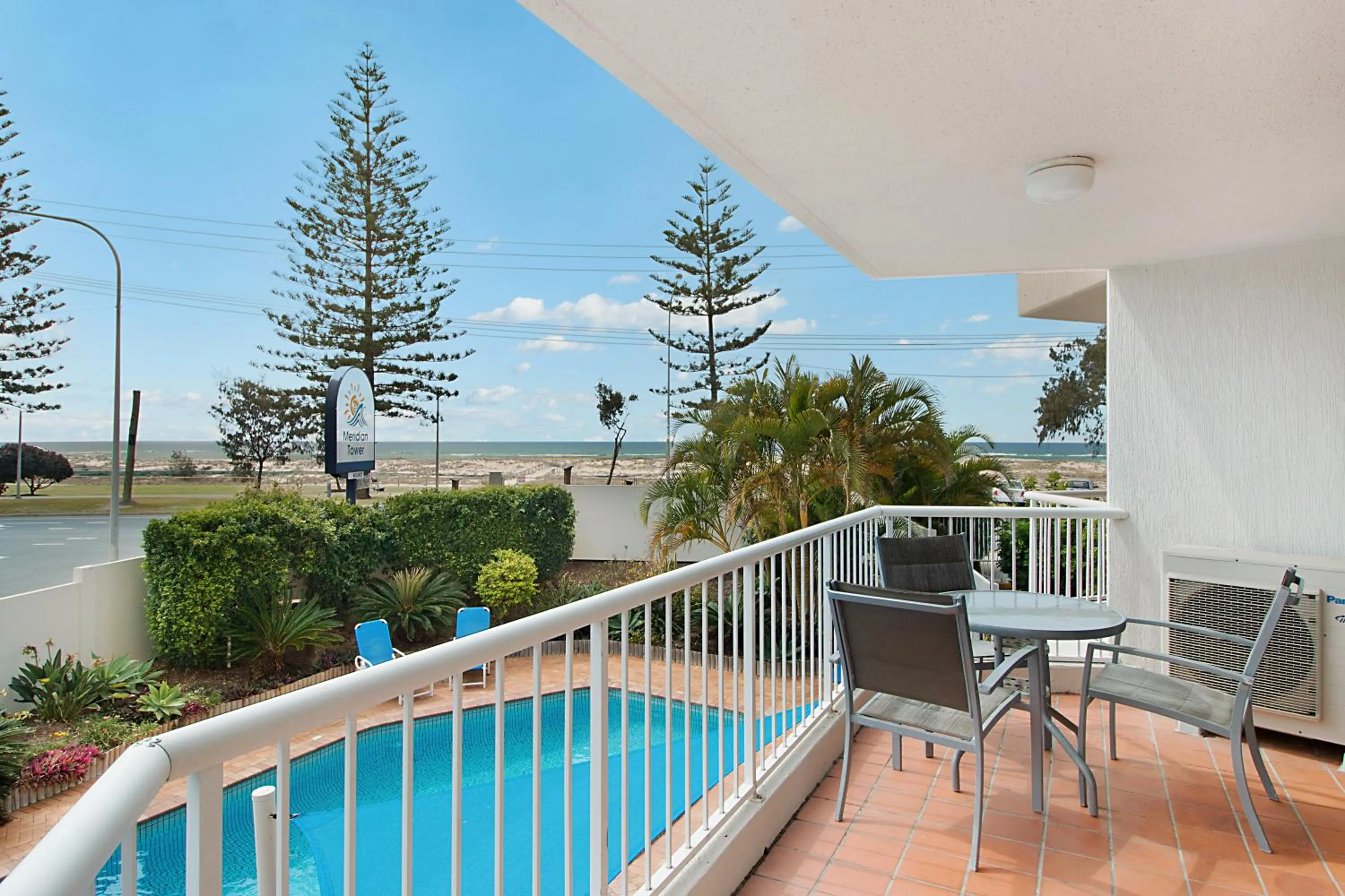 Balcony/Terrace in Meridian Tower Kirra Beach