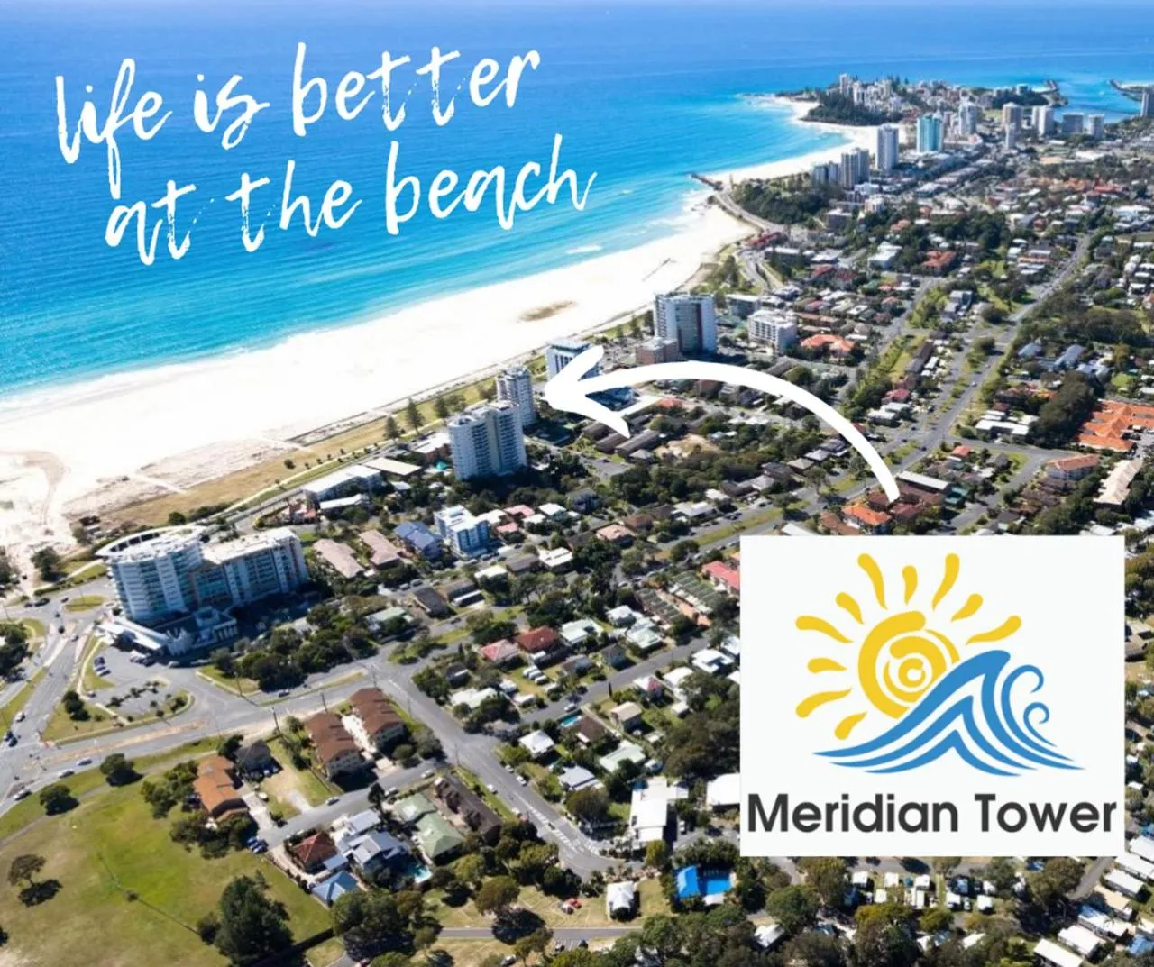 Bird's eye view in Meridian Tower Kirra Beach