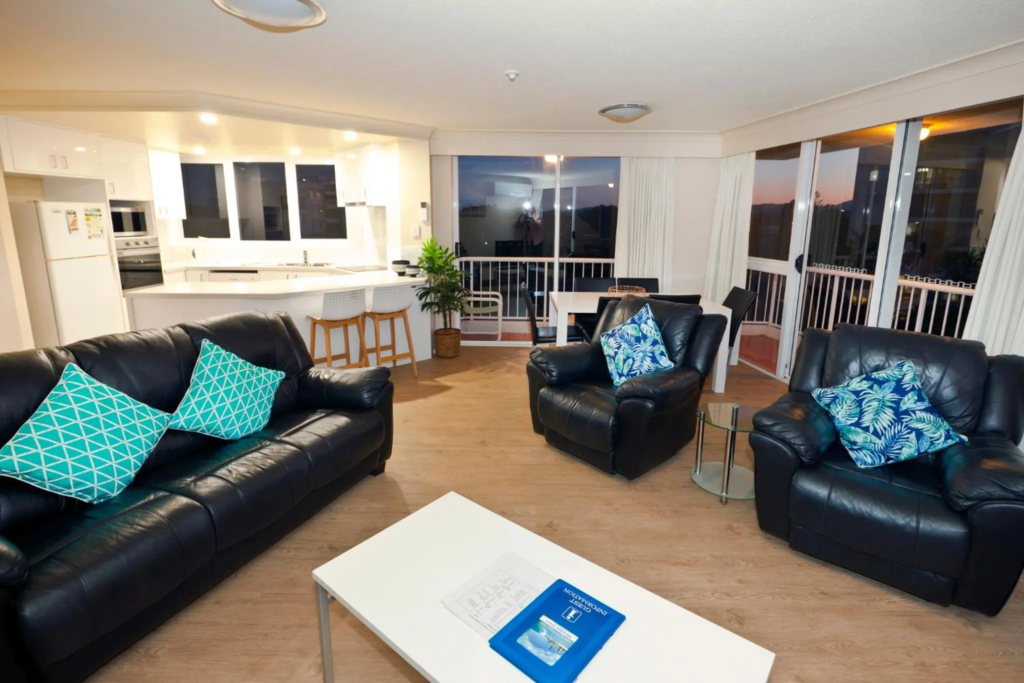 Kitchen or kitchenette in Meridian Tower Kirra Beach