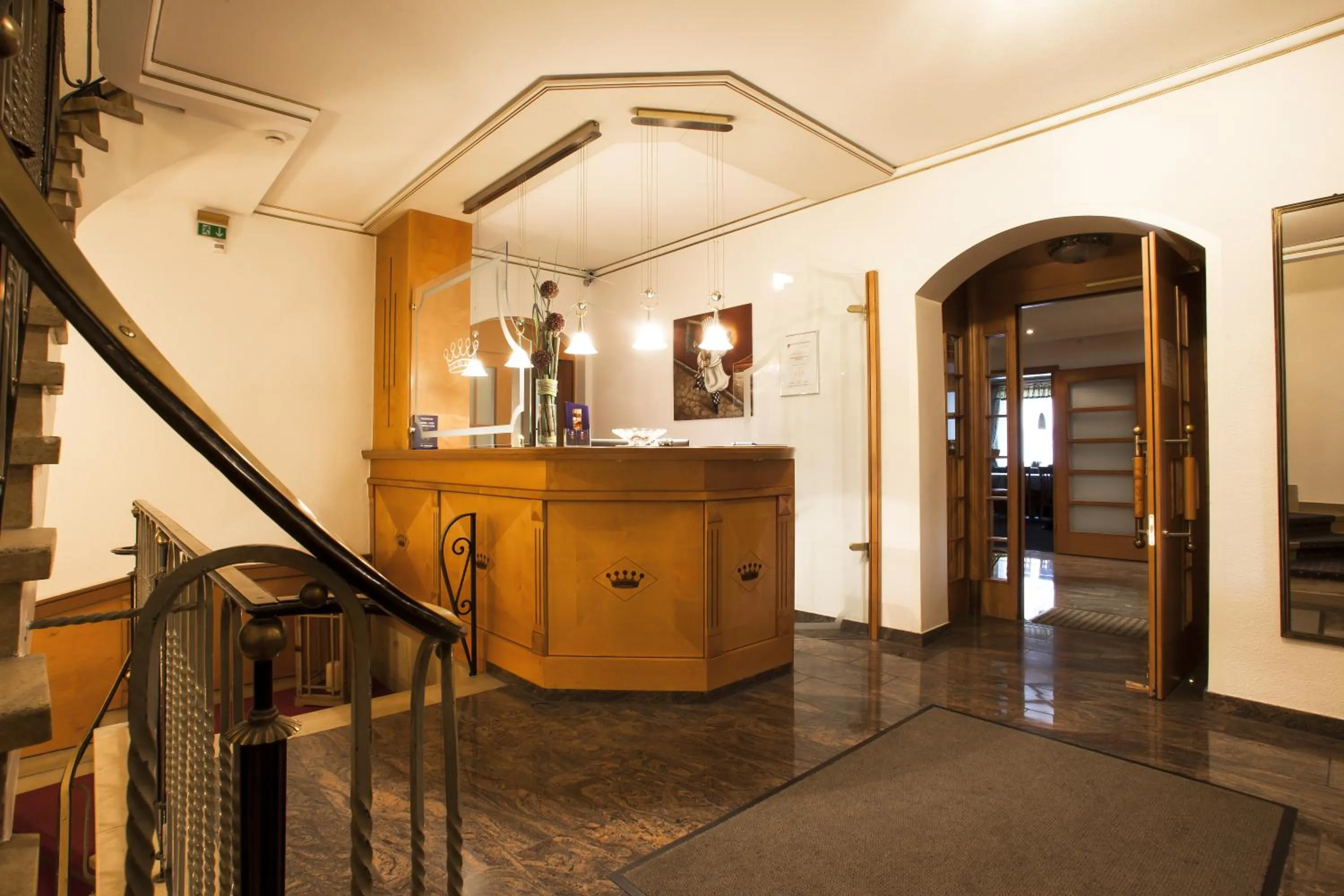 Lobby or reception in Hotel Krone