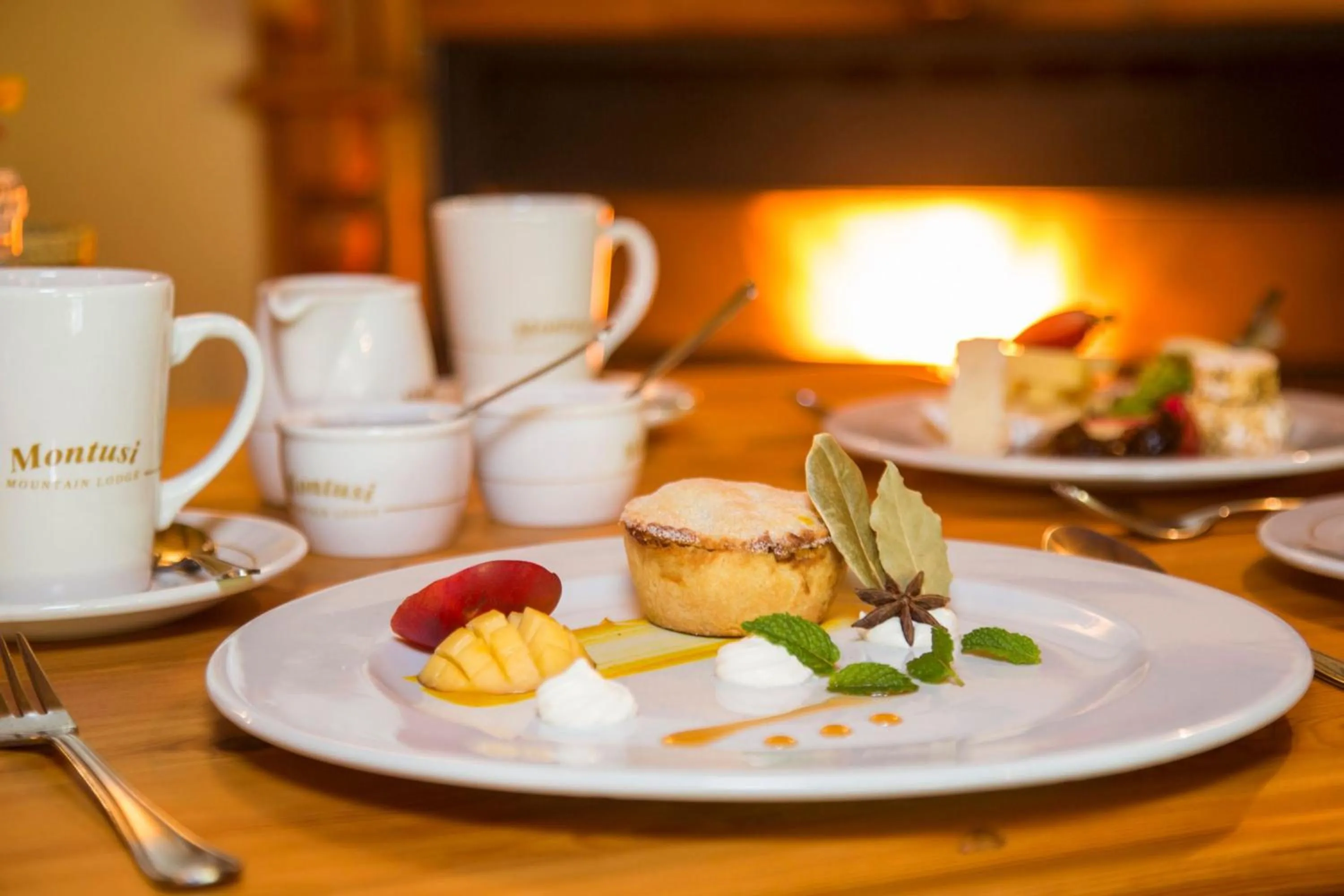 Food close-up in Montusi Mountain Lodge