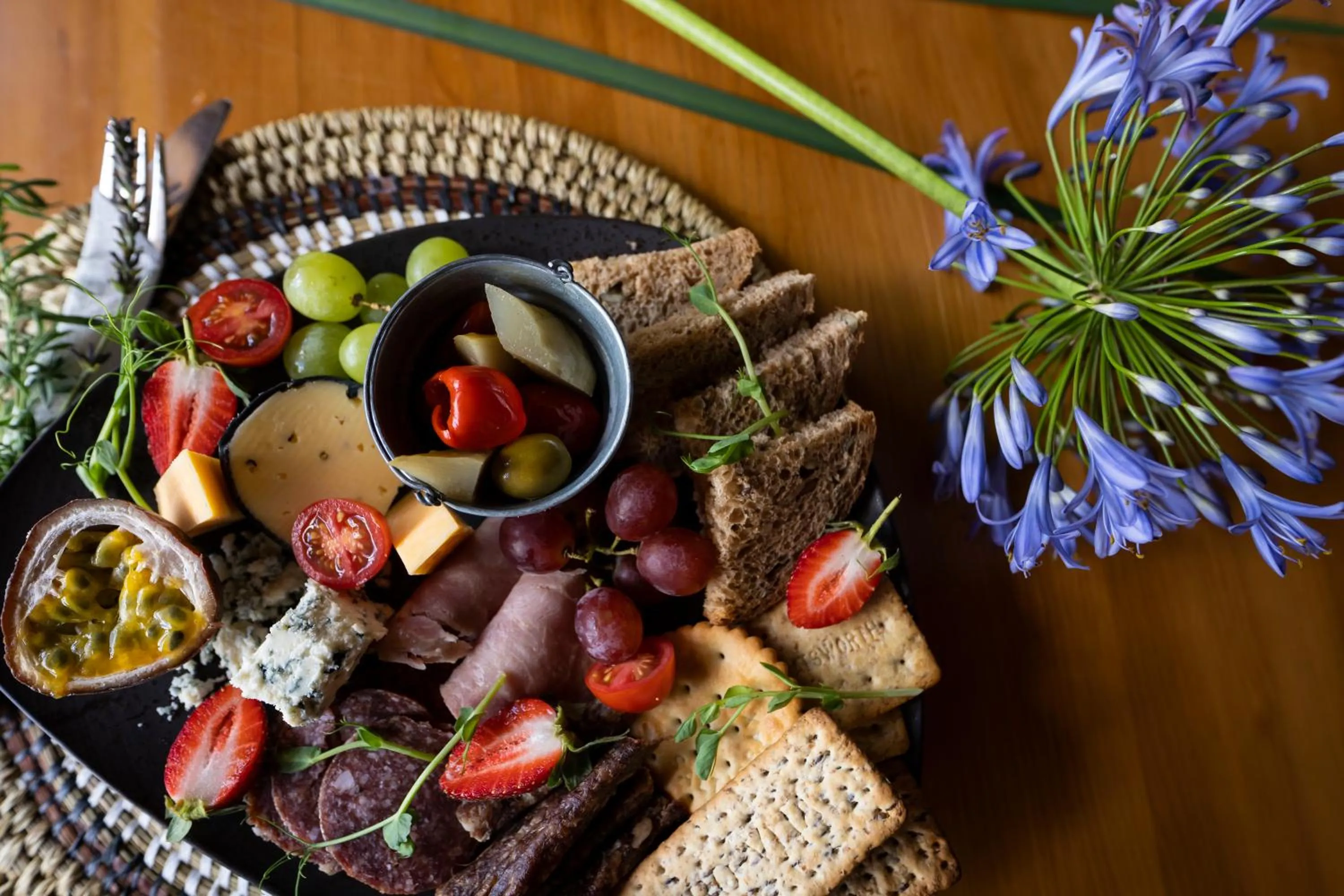 Food close-up in Montusi Mountain Lodge