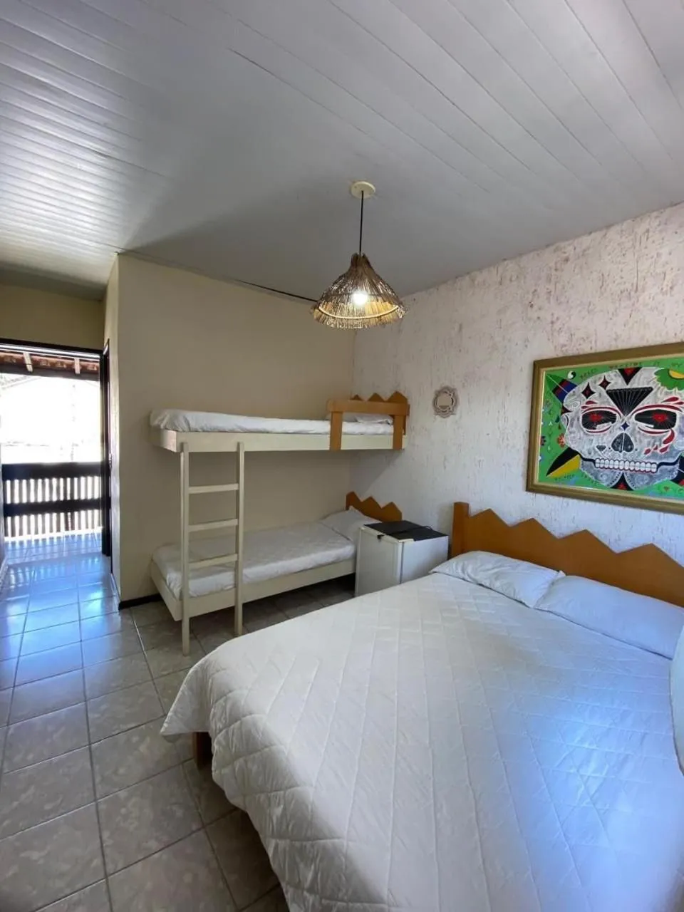 View (from property/room), Bed in Pousada Maré Alta - MARESIAS