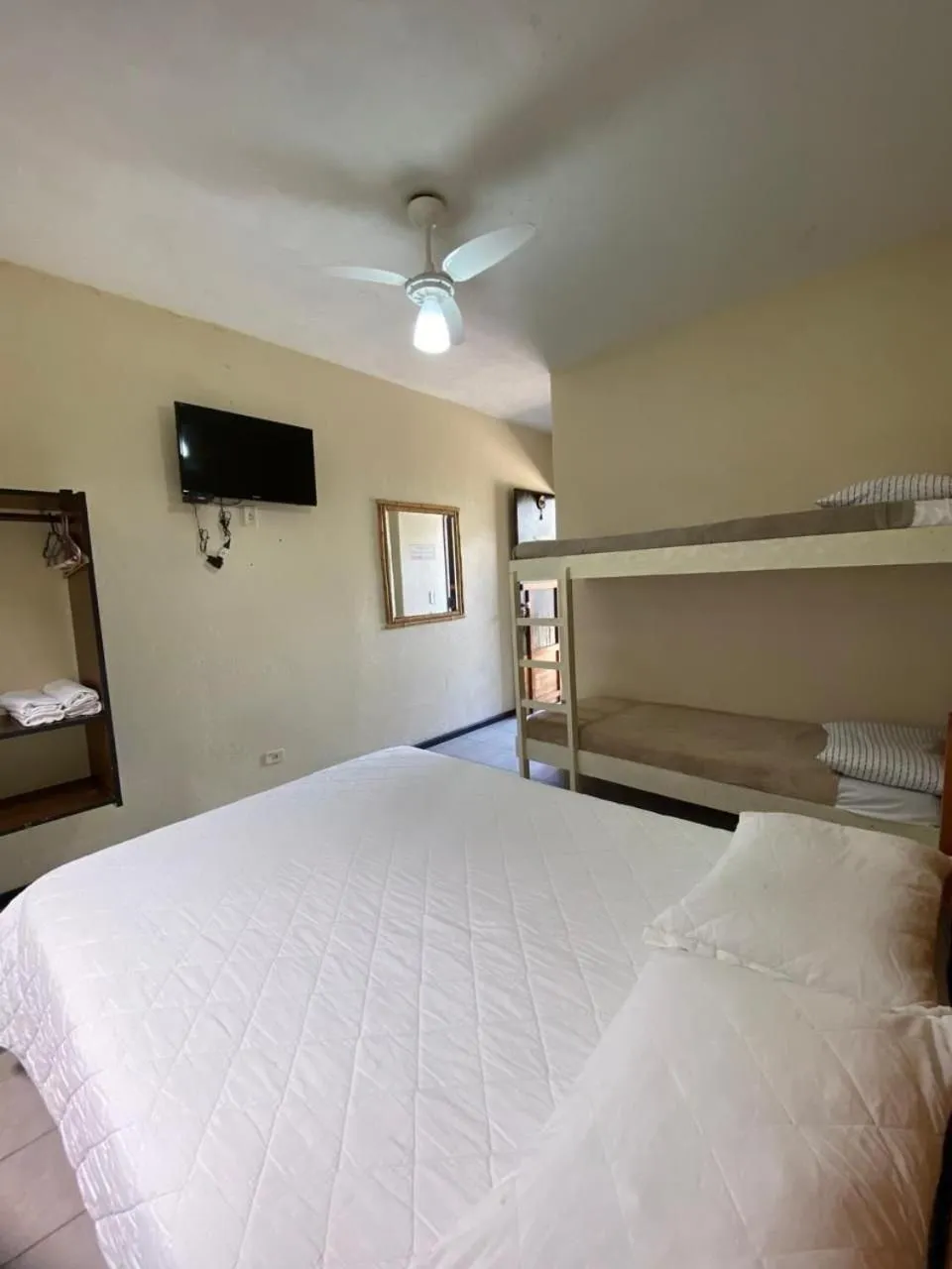 View (from property/room), Bed in Pousada Maré Alta - MARESIAS