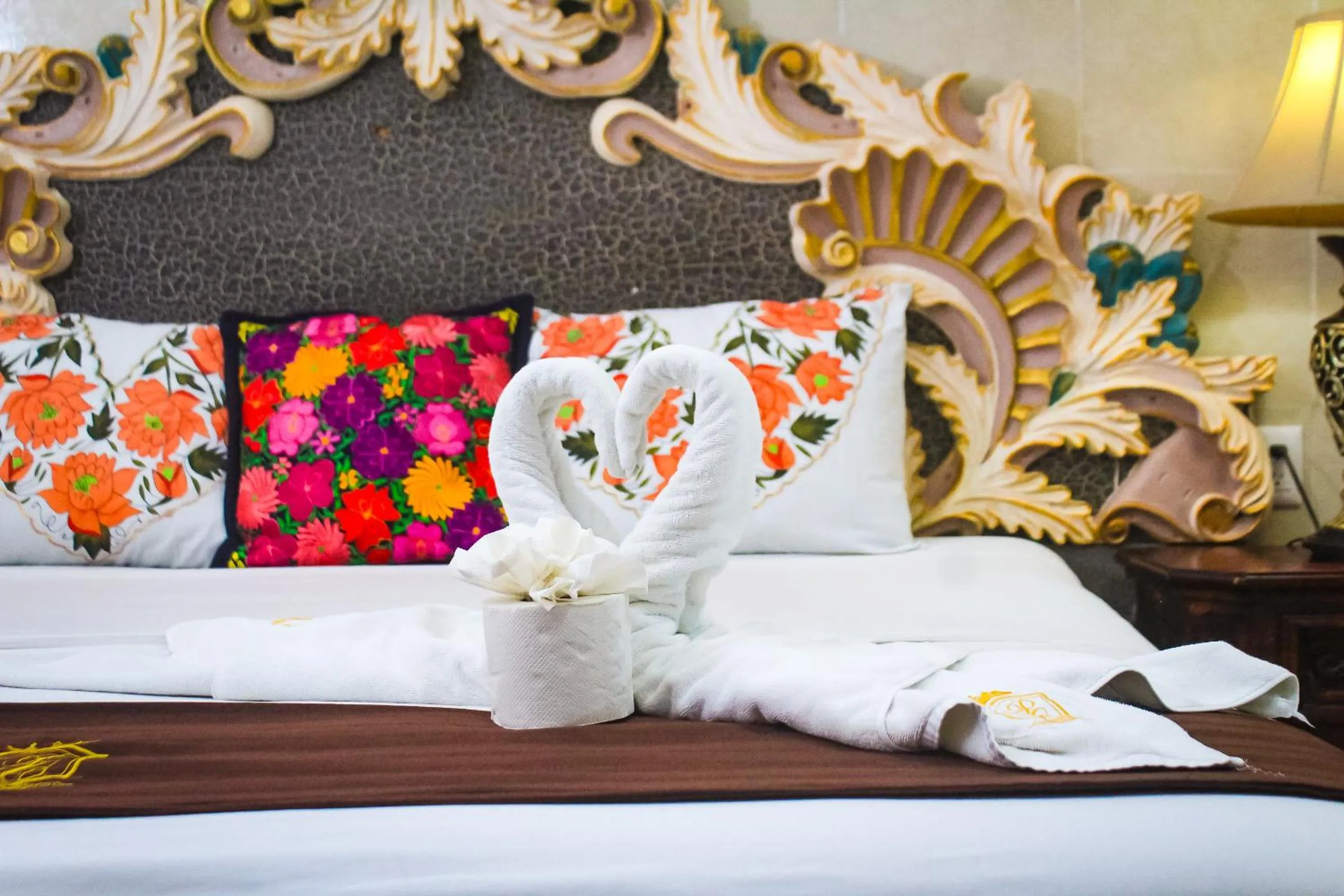 Decorative detail, Bed in Palacio Canton Hotel - Valladolid