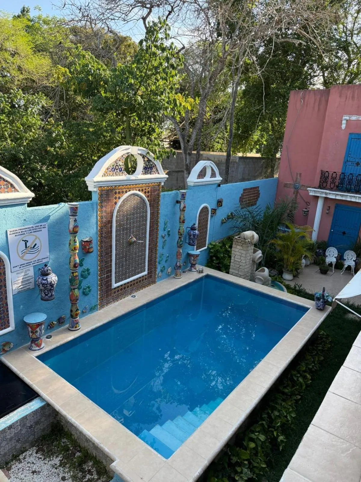 Pool view in Palacio Canton Hotel - Valladolid