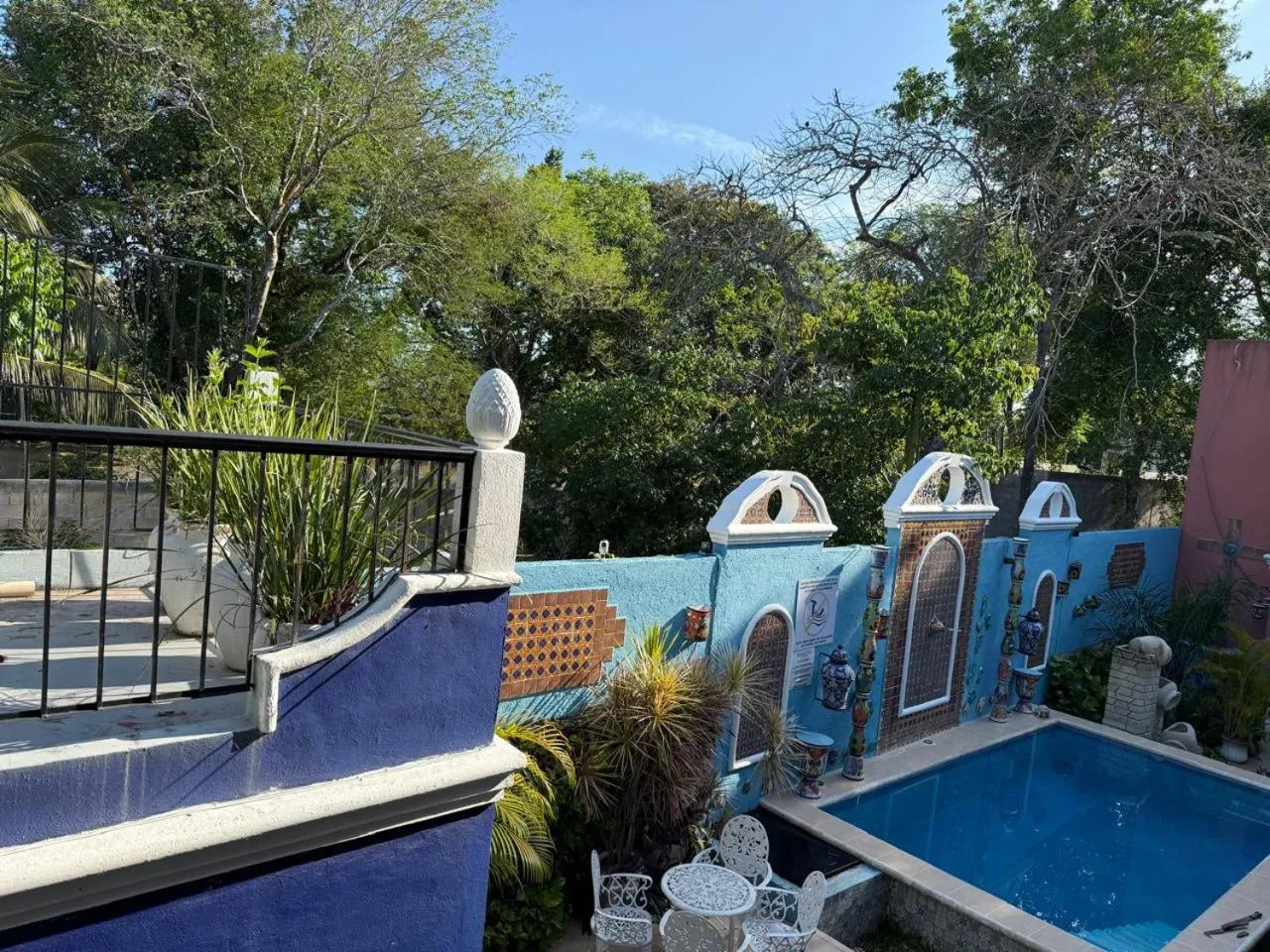 Pool view in Palacio Canton Hotel - Valladolid