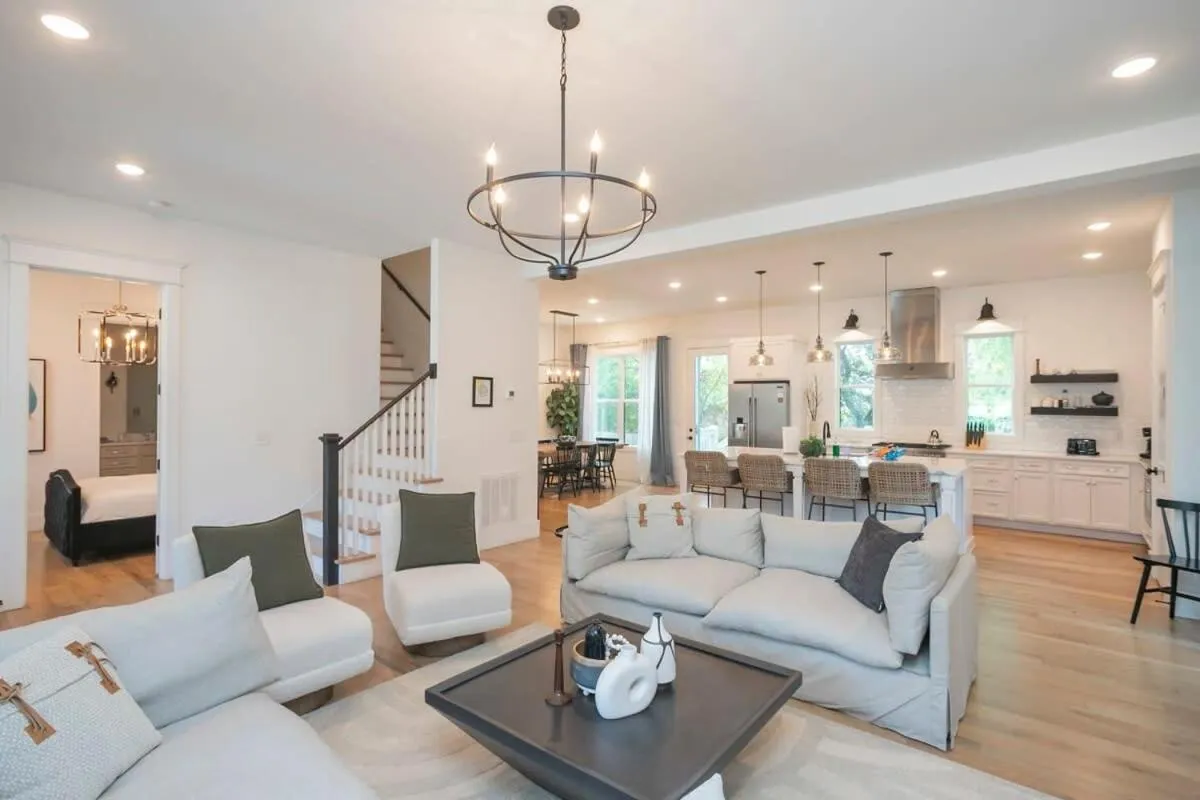 Custom Home Office Suite Game Room & Fire pit