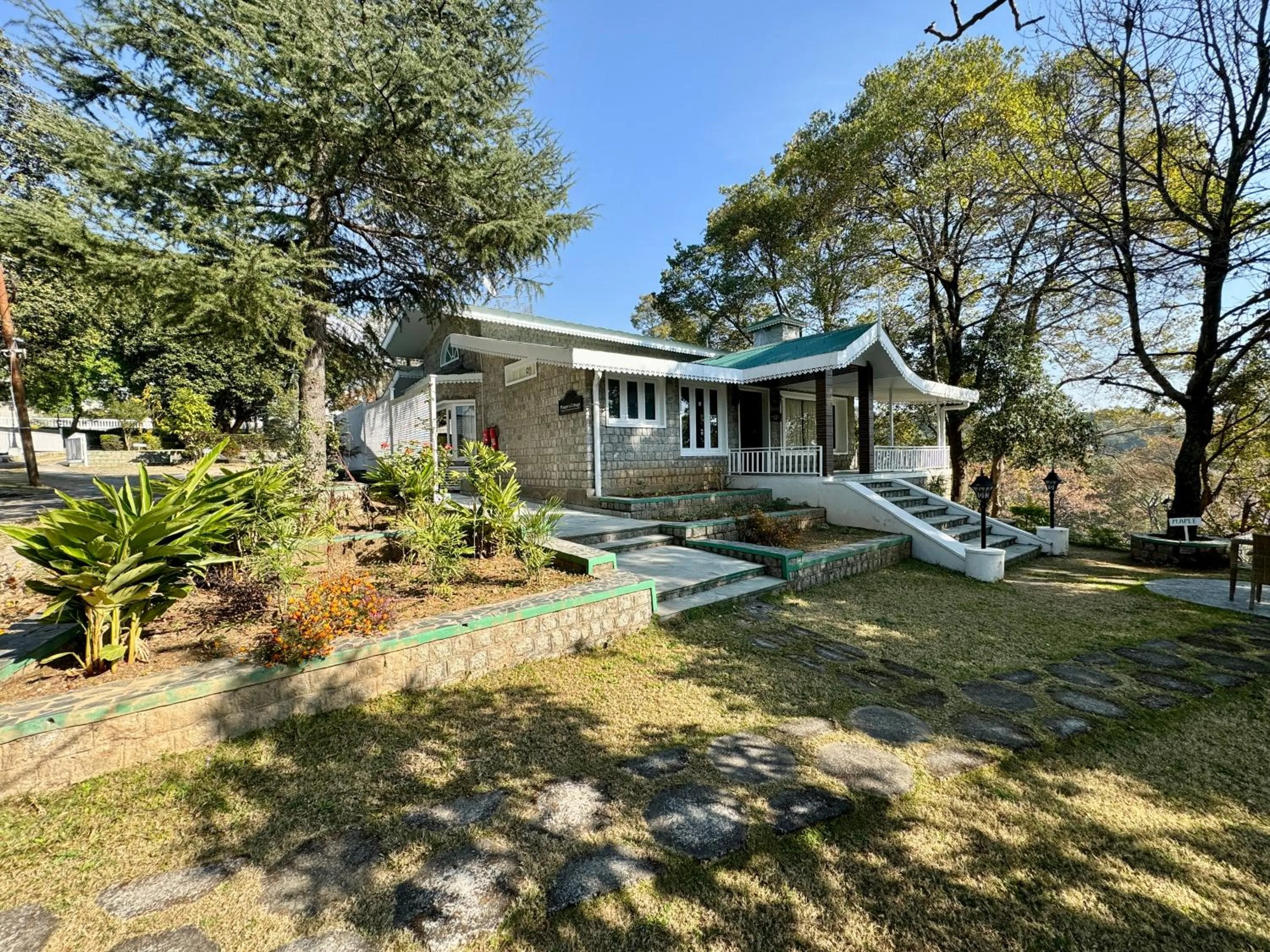 Facade/entrance in Brij Anayra Dharamshala - A Himalayan Luxury Retreat