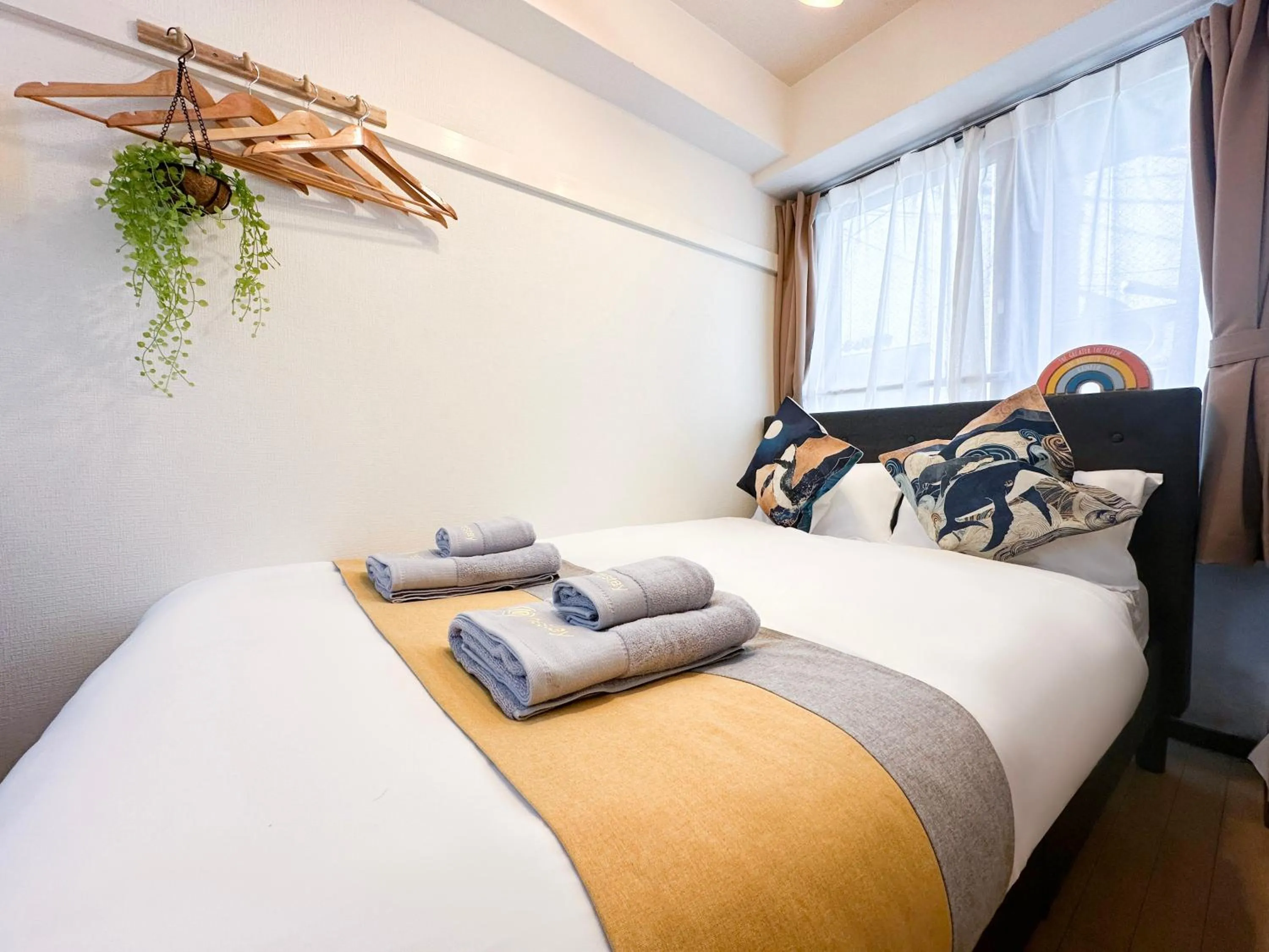 Bed in nestay apartment tokyo itabashi