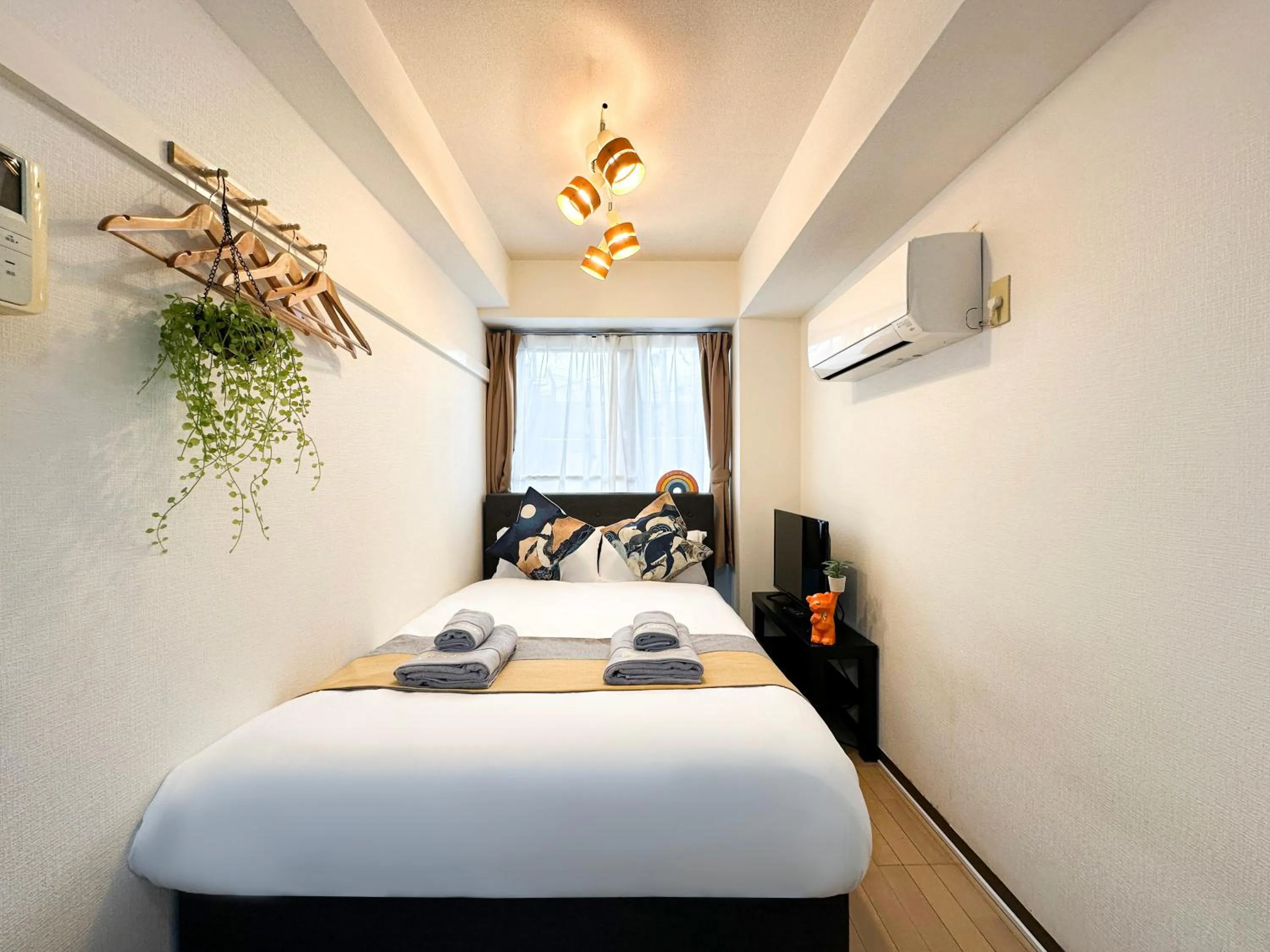Bed in nestay apartment tokyo itabashi