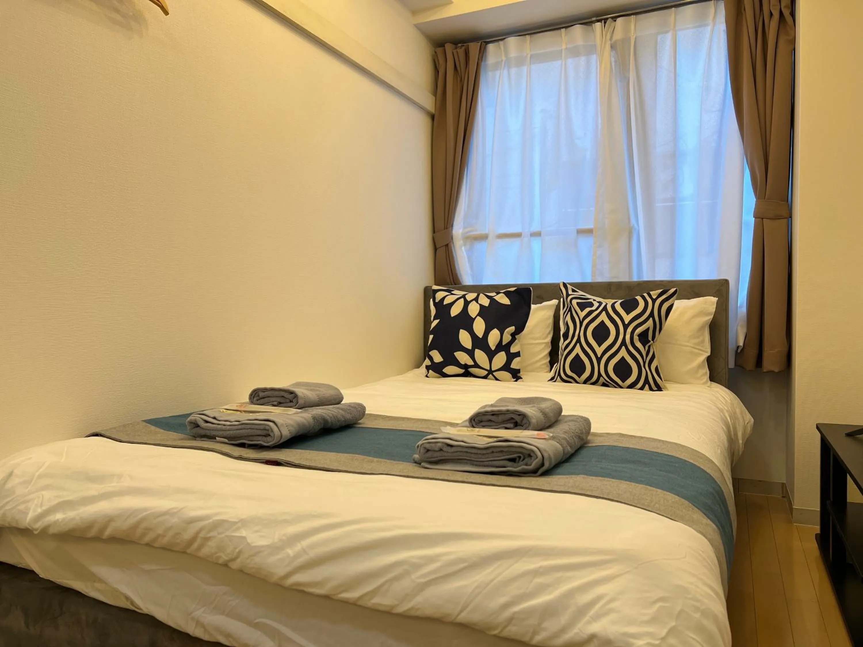 Bed in nestay apartment tokyo itabashi
