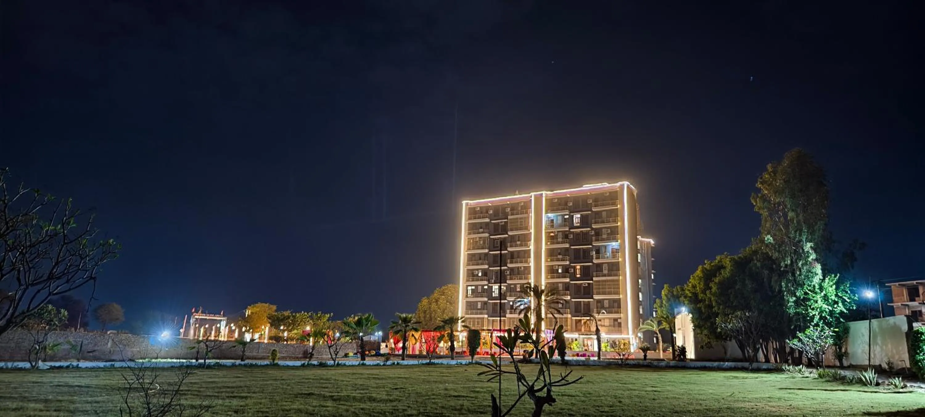 Property building in The Grand ND Resort- Kanha Tulsi Heights Behind Prem Mandir