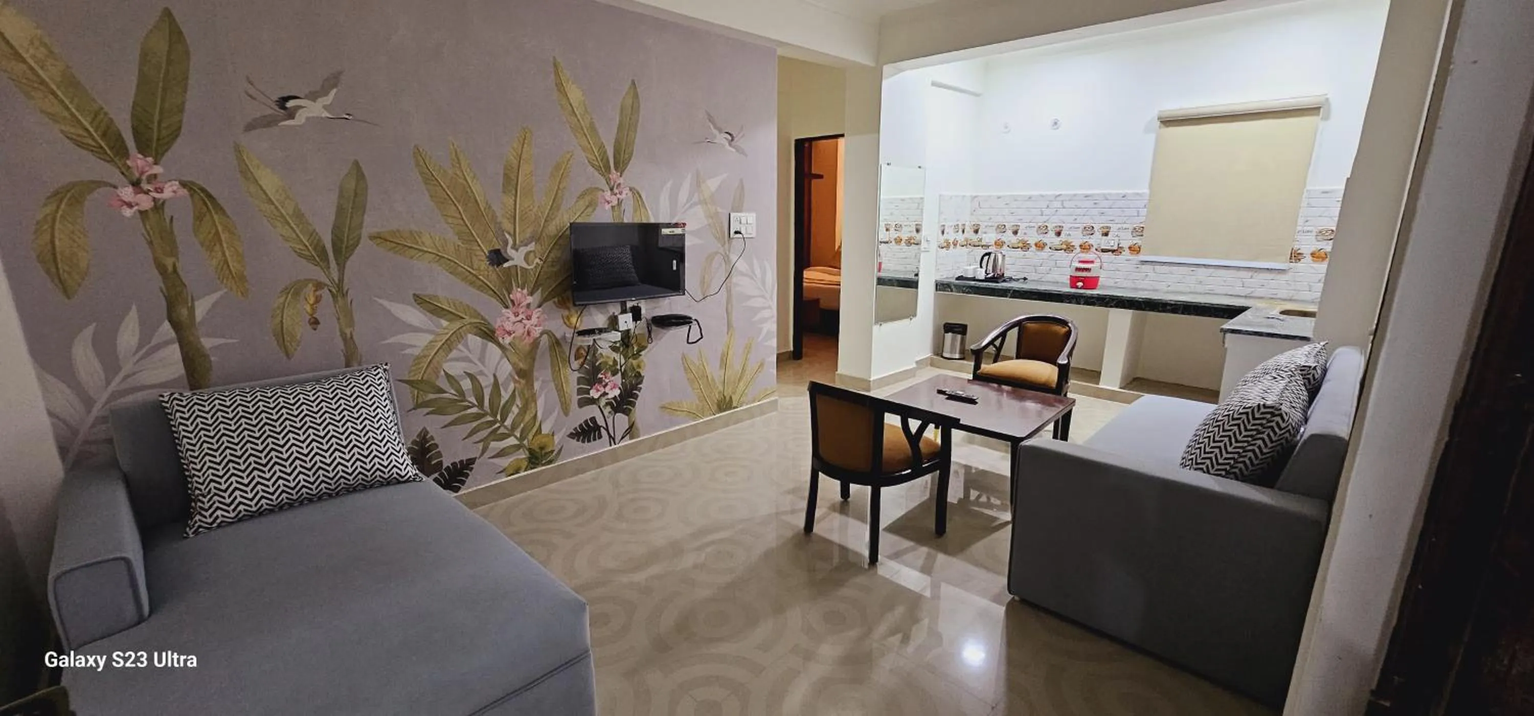 Communal lounge/ TV room in The Grand ND Resort- Kanha Tulsi Heights Behind Prem Mandir