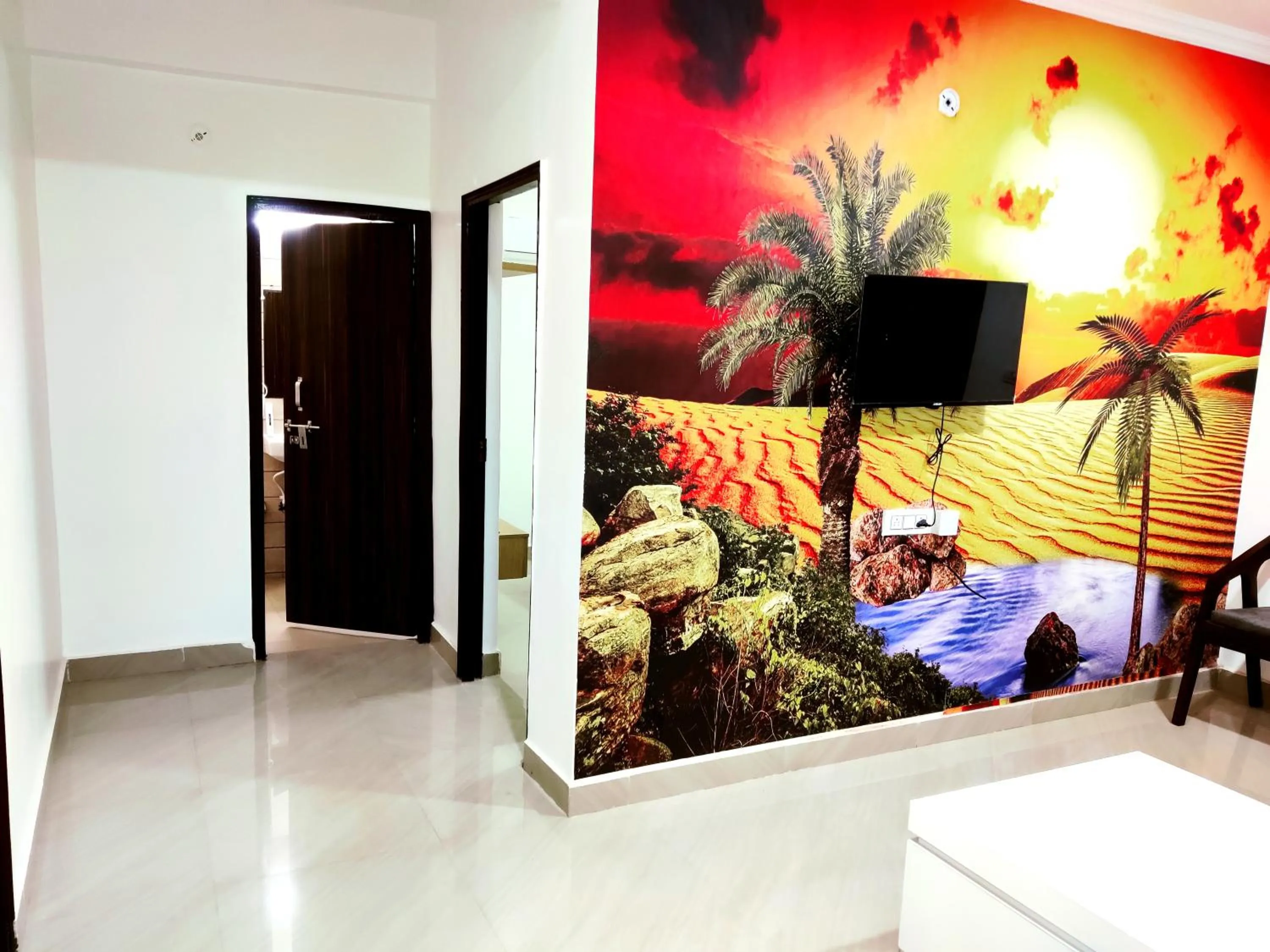 Living room in The Grand ND Resort- Kanha Tulsi Heights Behind Prem Mandir