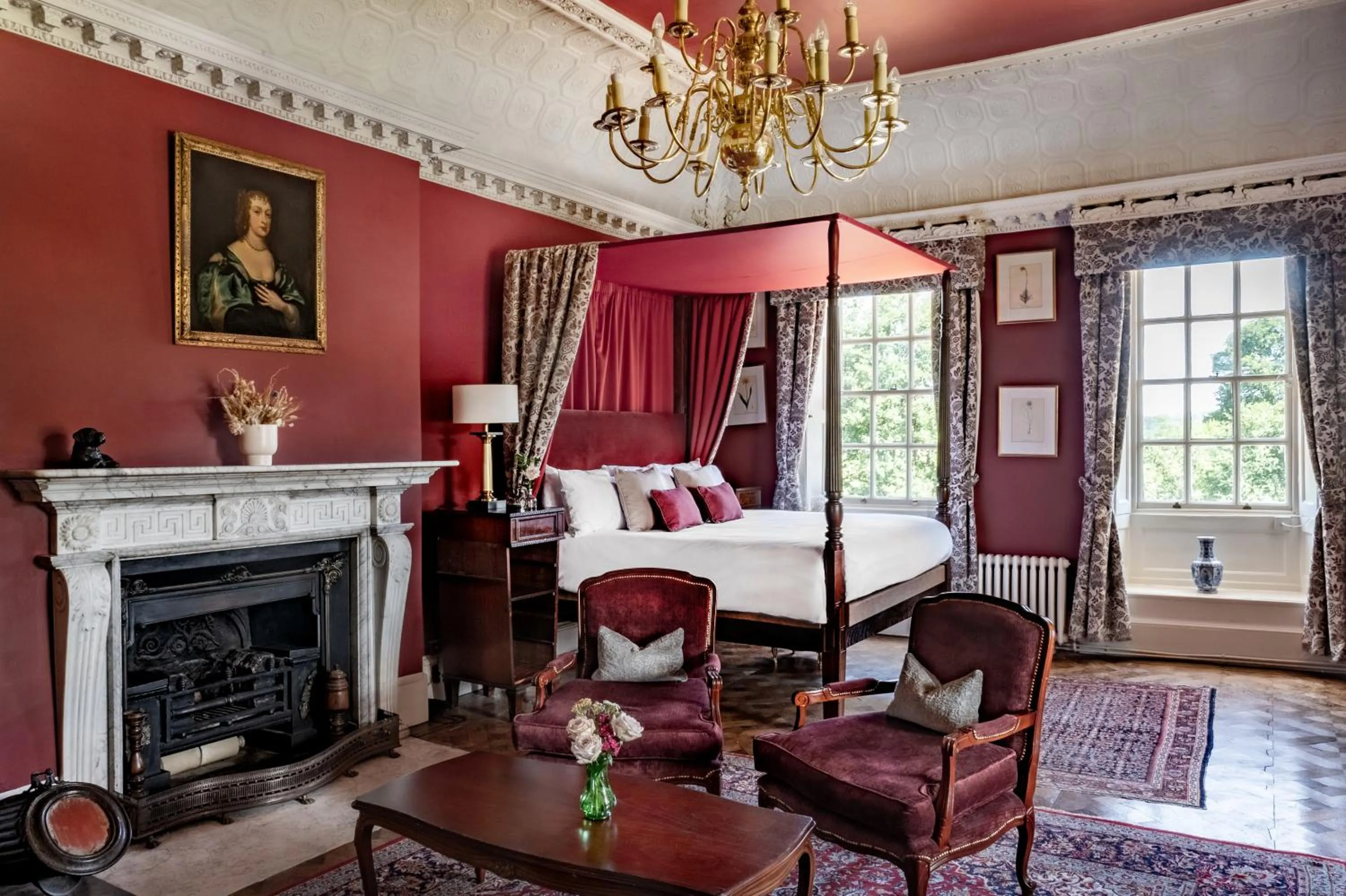 Bedroom in Chilston Park Hotel