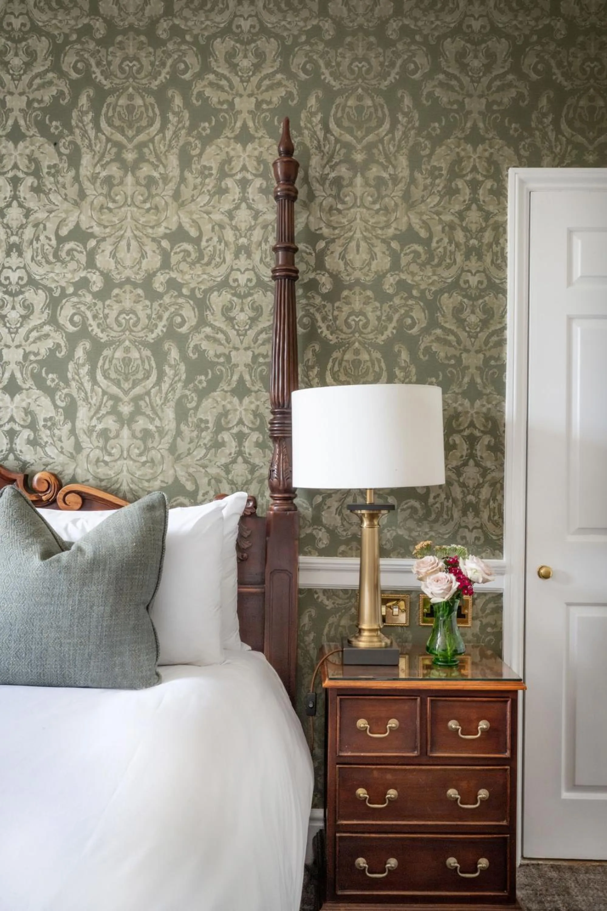 Bed in Chilston Park Hotel