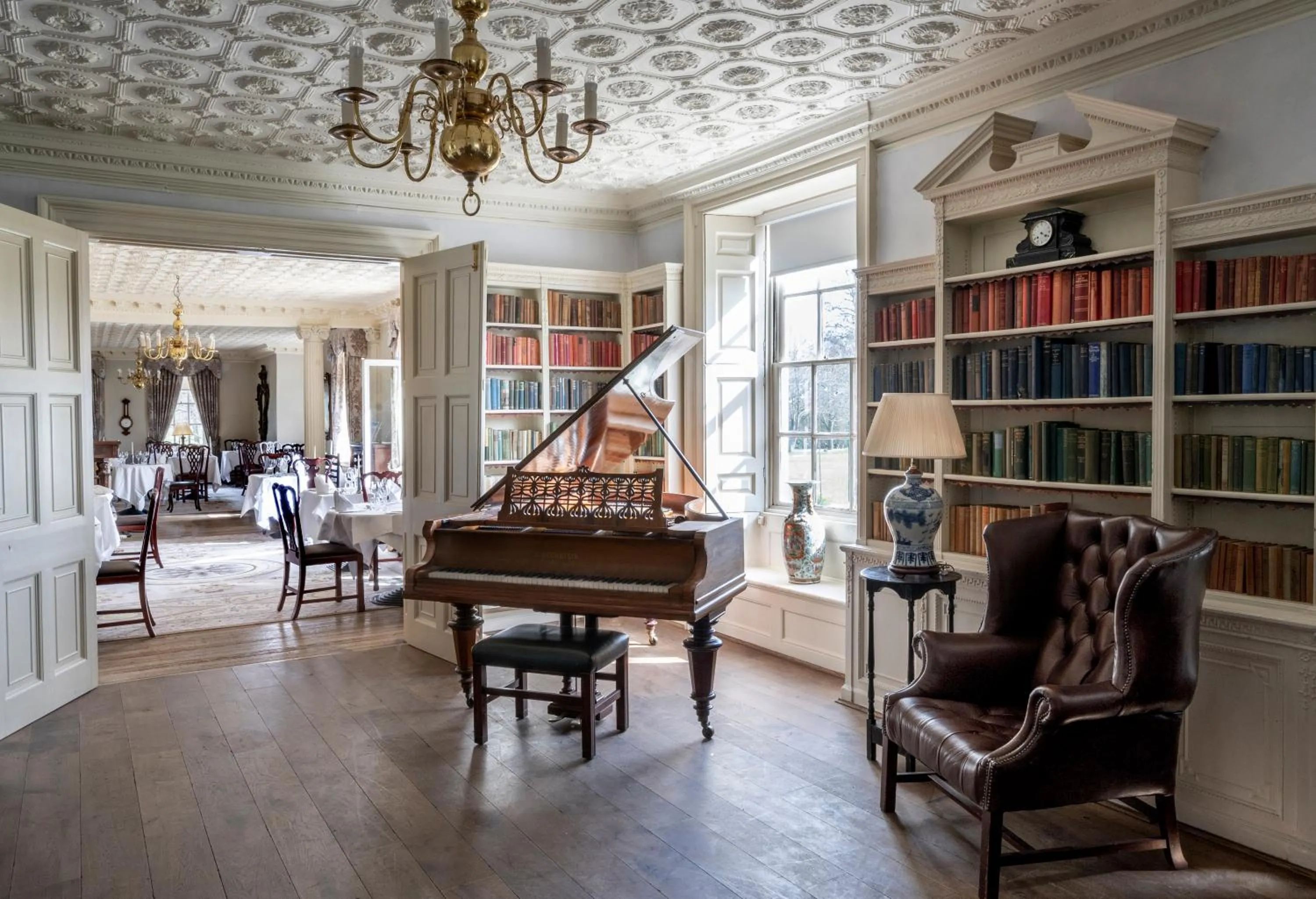 Library in Chilston Park Hotel