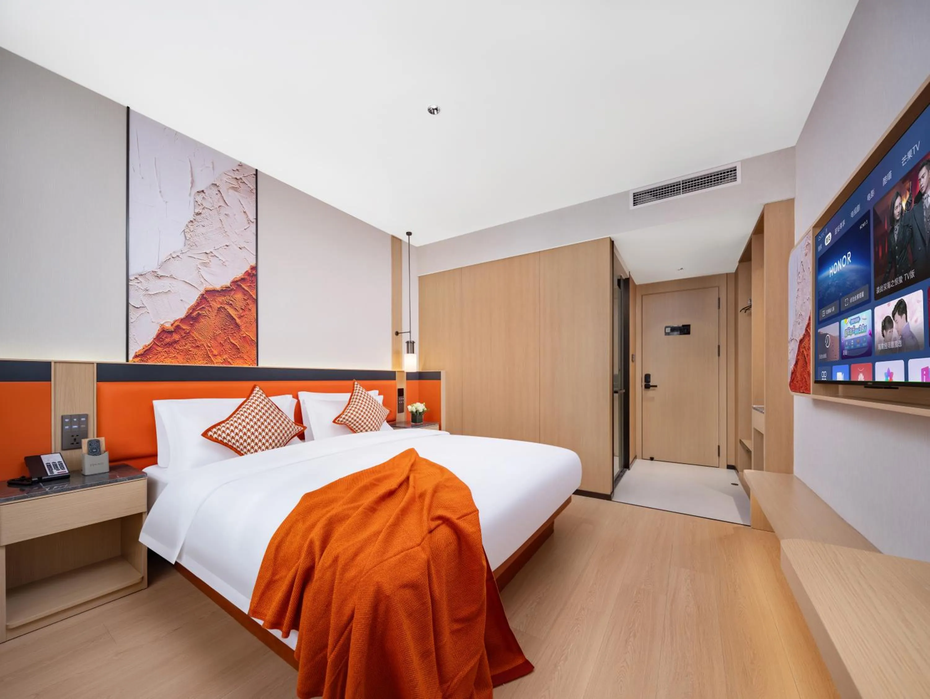 Bed in Yiwu Defeng Hotel