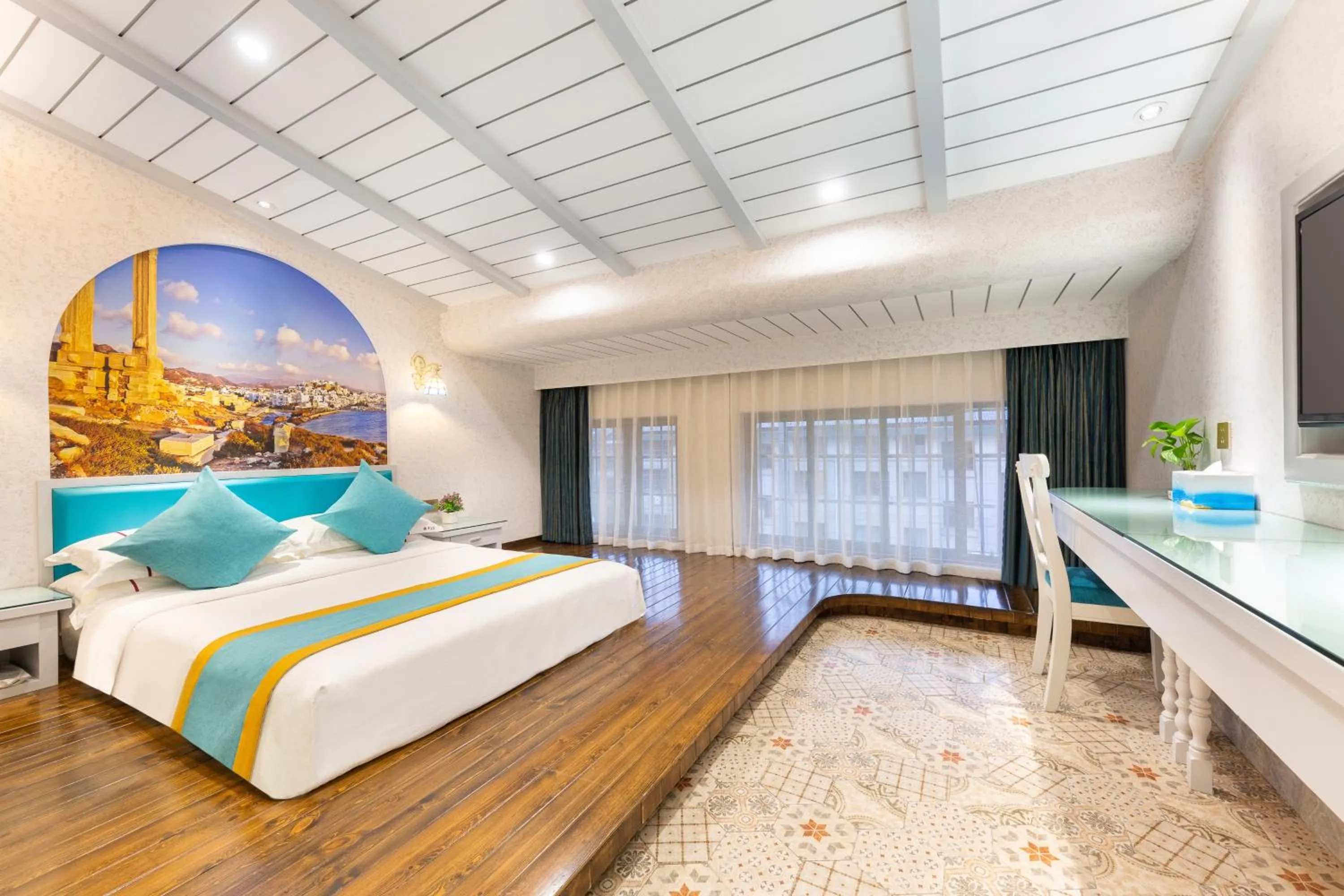 Bed in Yiwu Defeng Hotel