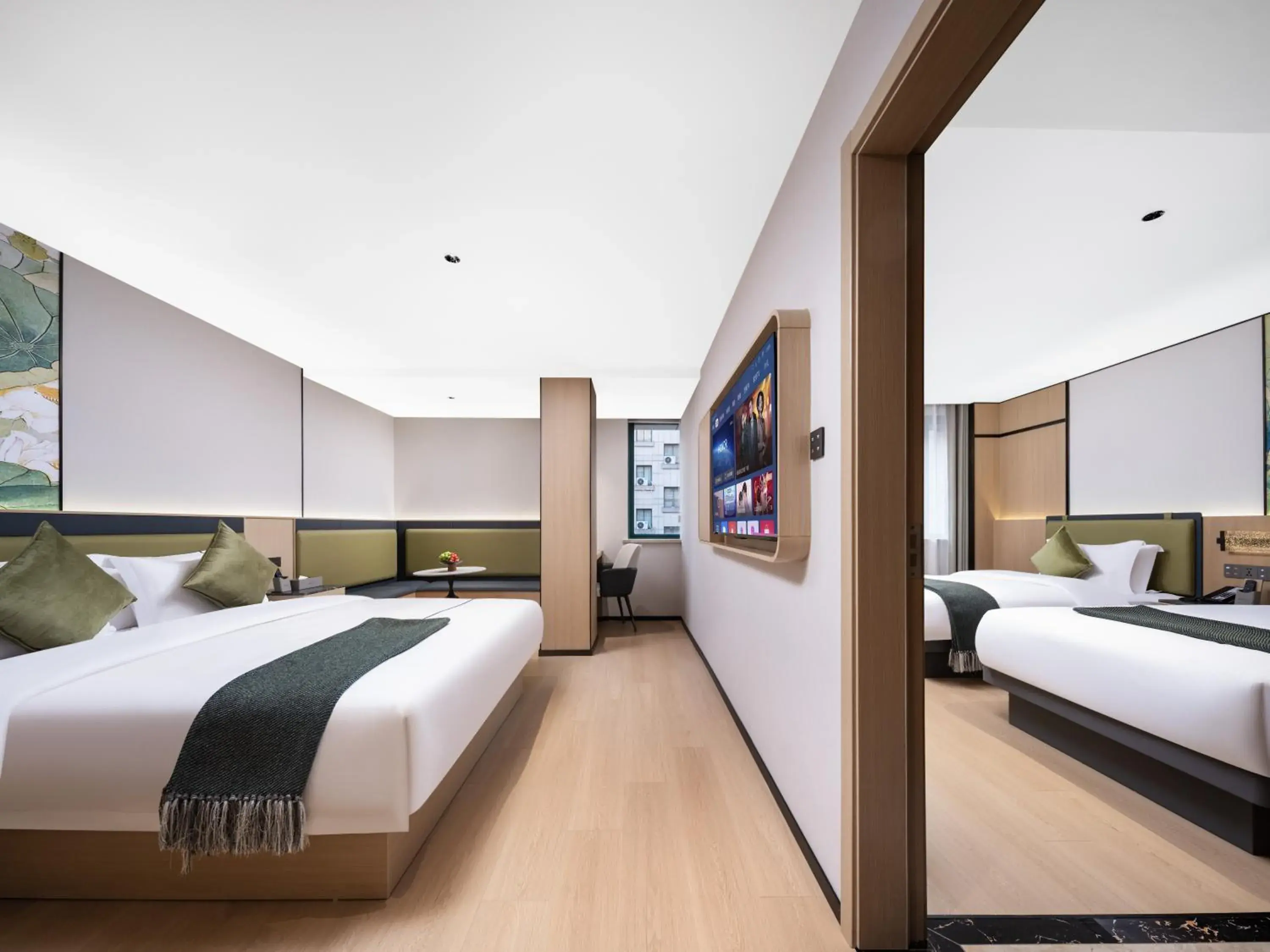 Deluxe Triple Room in Yiwu Defeng Hotel Deluxe Triple Room in Yiwu Defeng Hotel