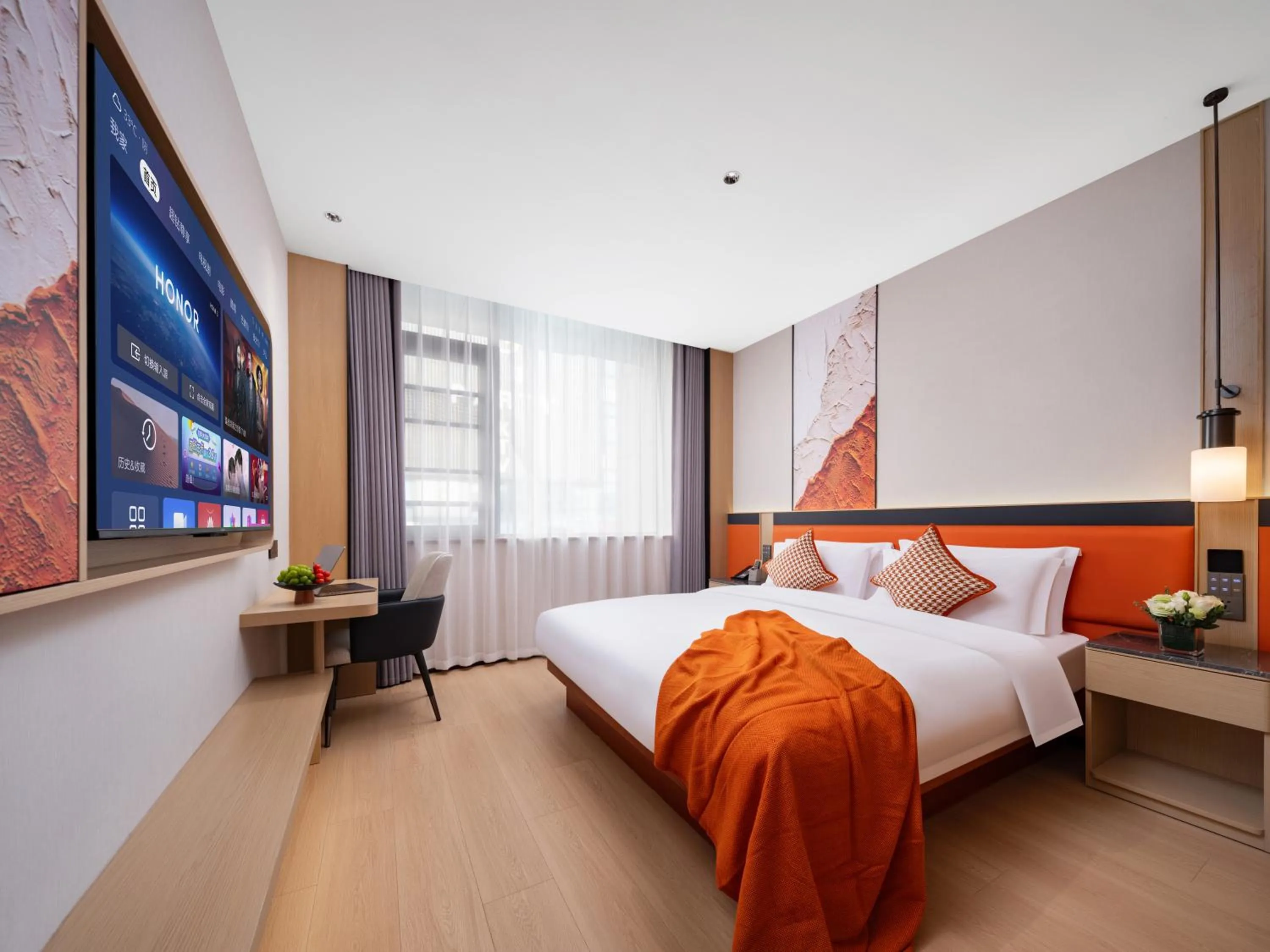 Bed in Yiwu Defeng Hotel