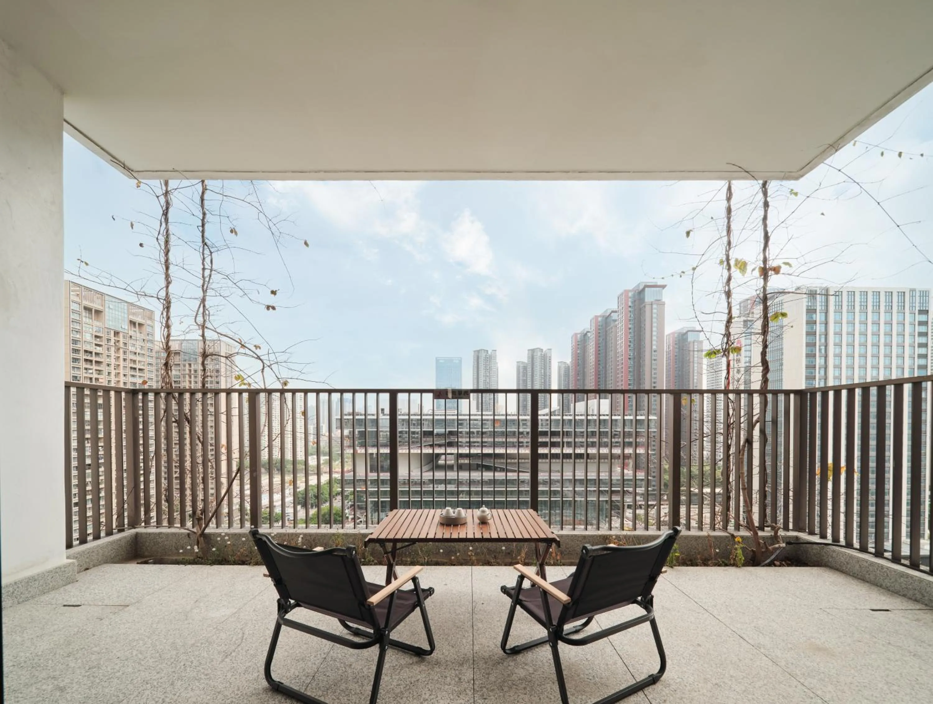 Balcony/Terrace in Wutong Hotel Apartment Bao'an Center