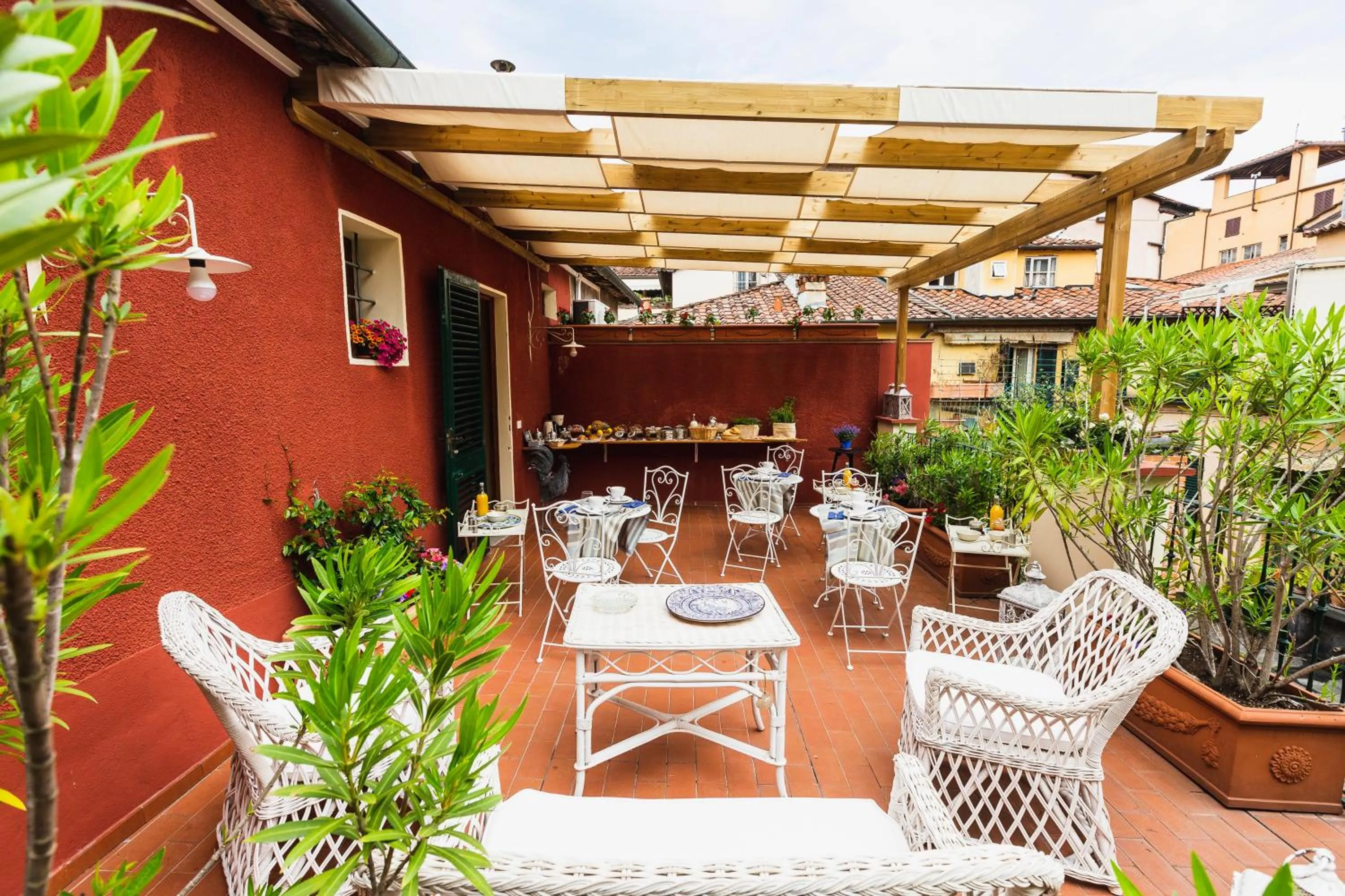 Patio in Bed & Breakfast Corte Toro