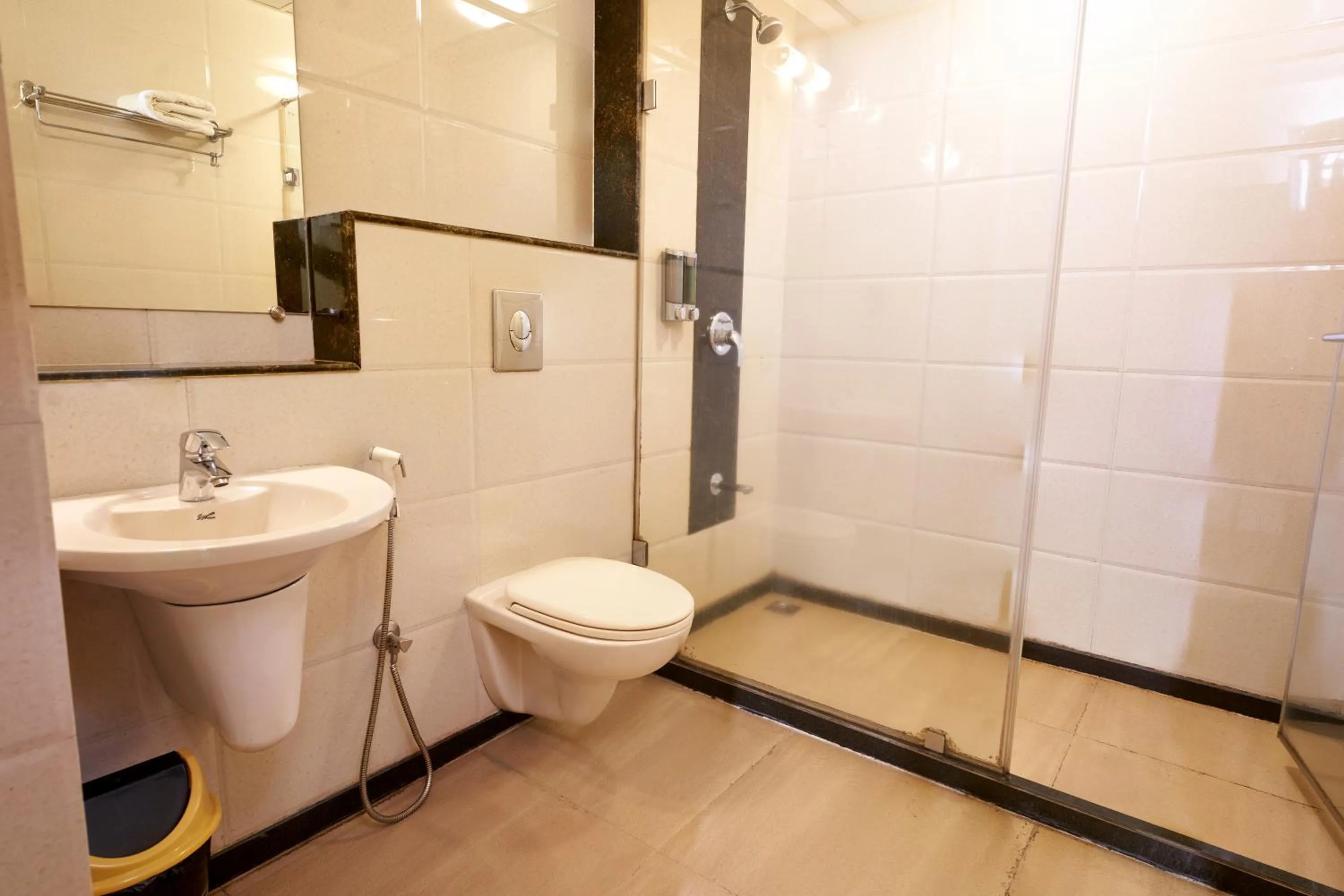 Shower in Hotel Prestige, Mangalore