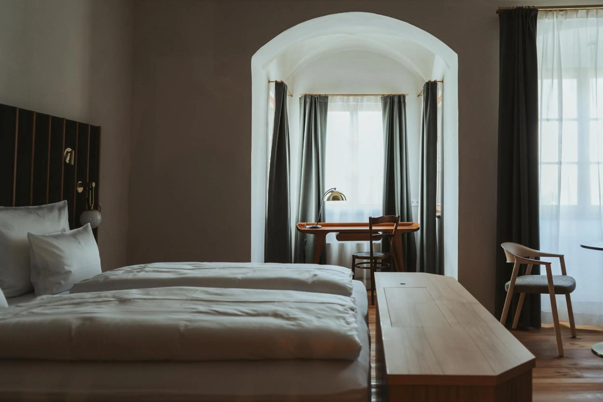 Bed in Arthotel Lasserhaus